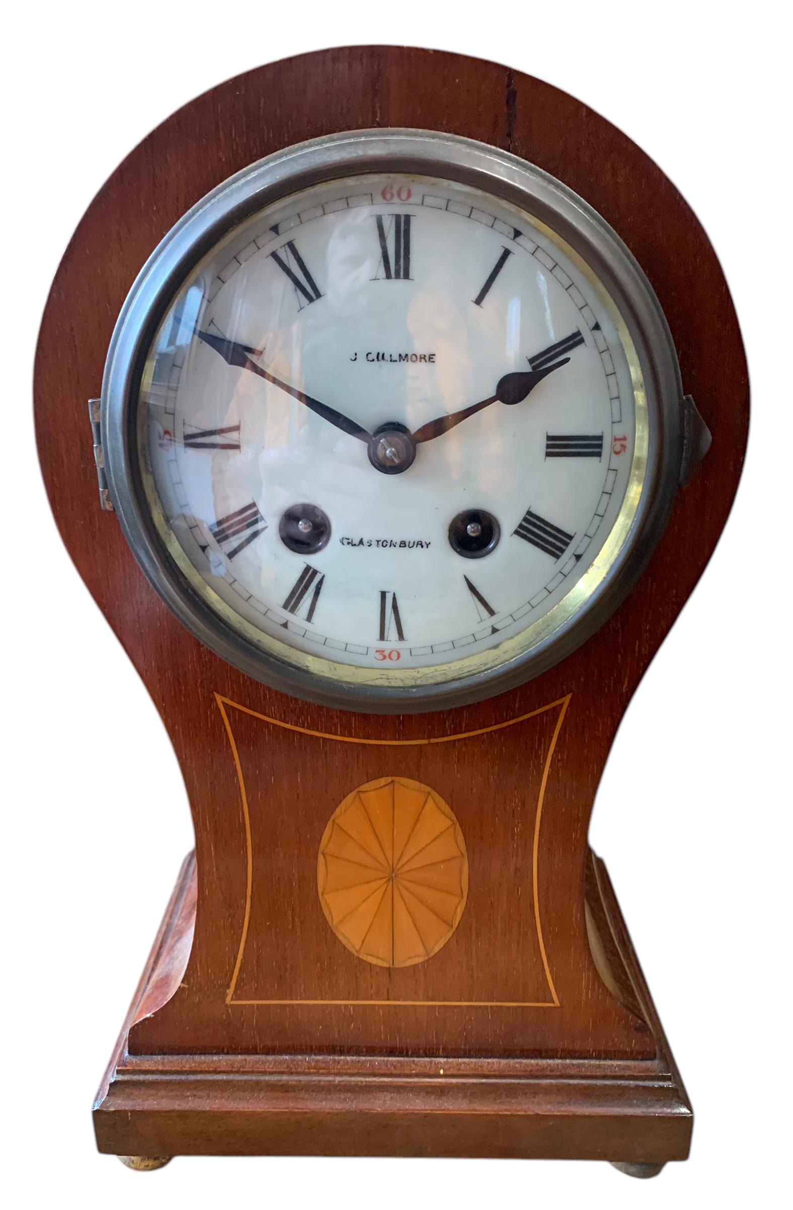Wonderful Edwardian Balloon Shape Mantel Clock – Ca1900 (1 of 11) Wonderful Edwardian Balloon Shape Mantel Clock – Ca1900 (1 of 11)