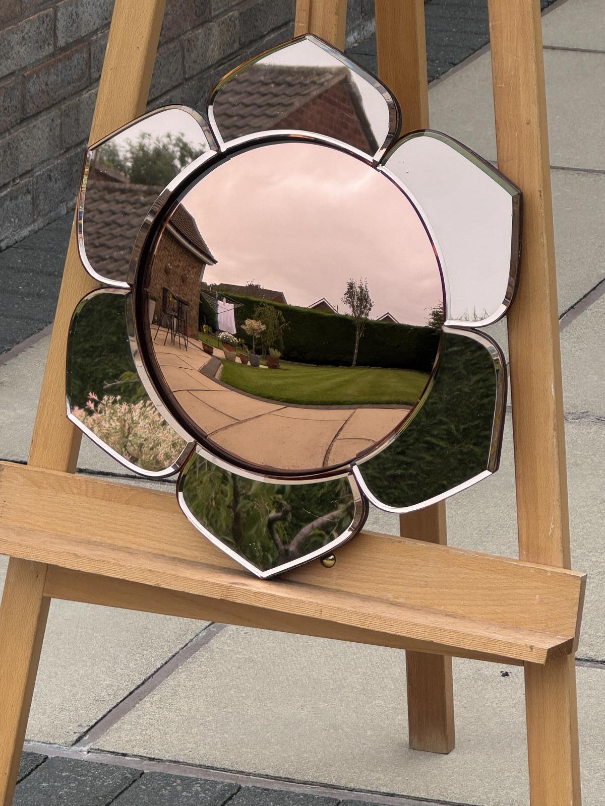 Art Deco Petal Mirror (1 of 4)