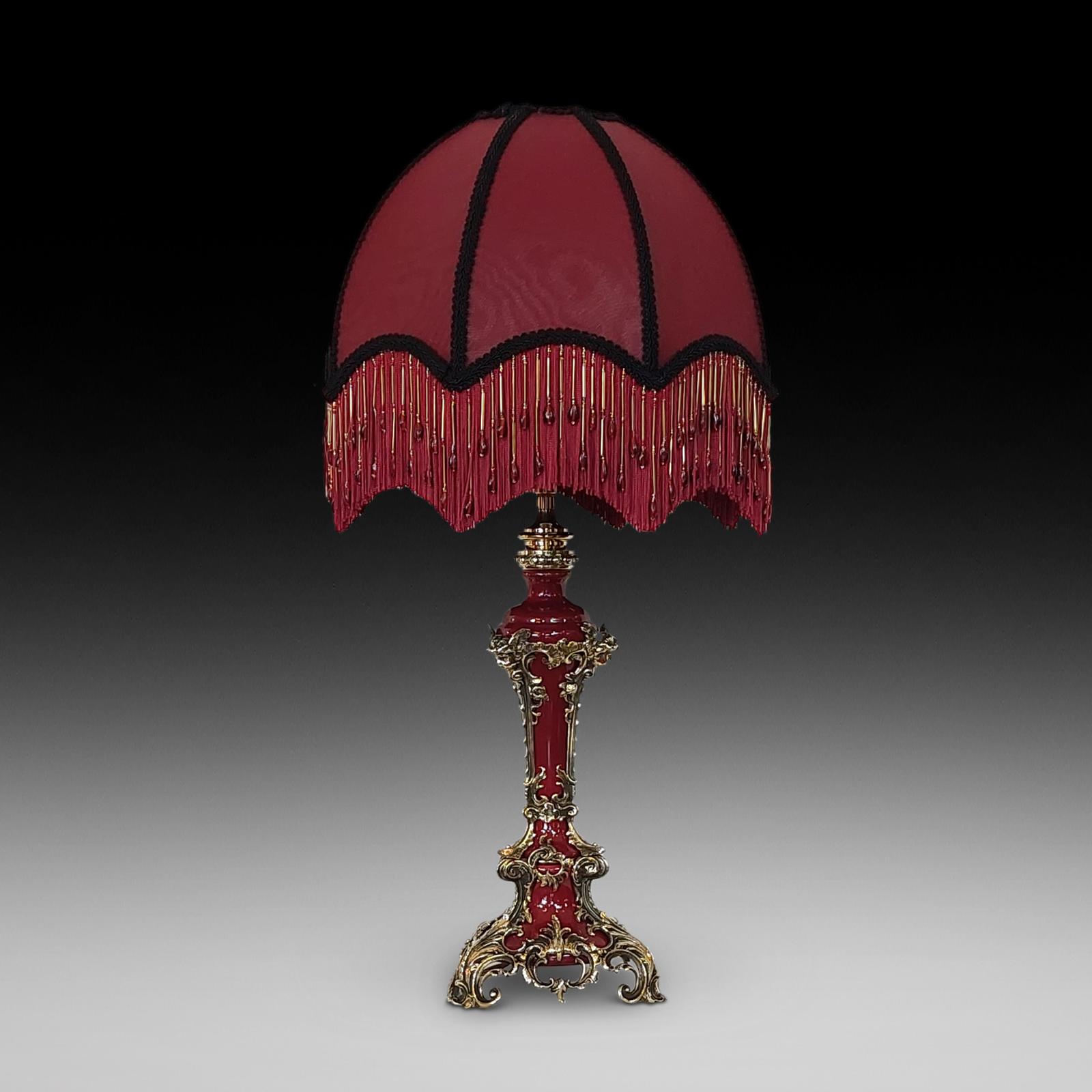 Late 19th Century Gilt Bronze Mounted Table Lamp (1 of 11)