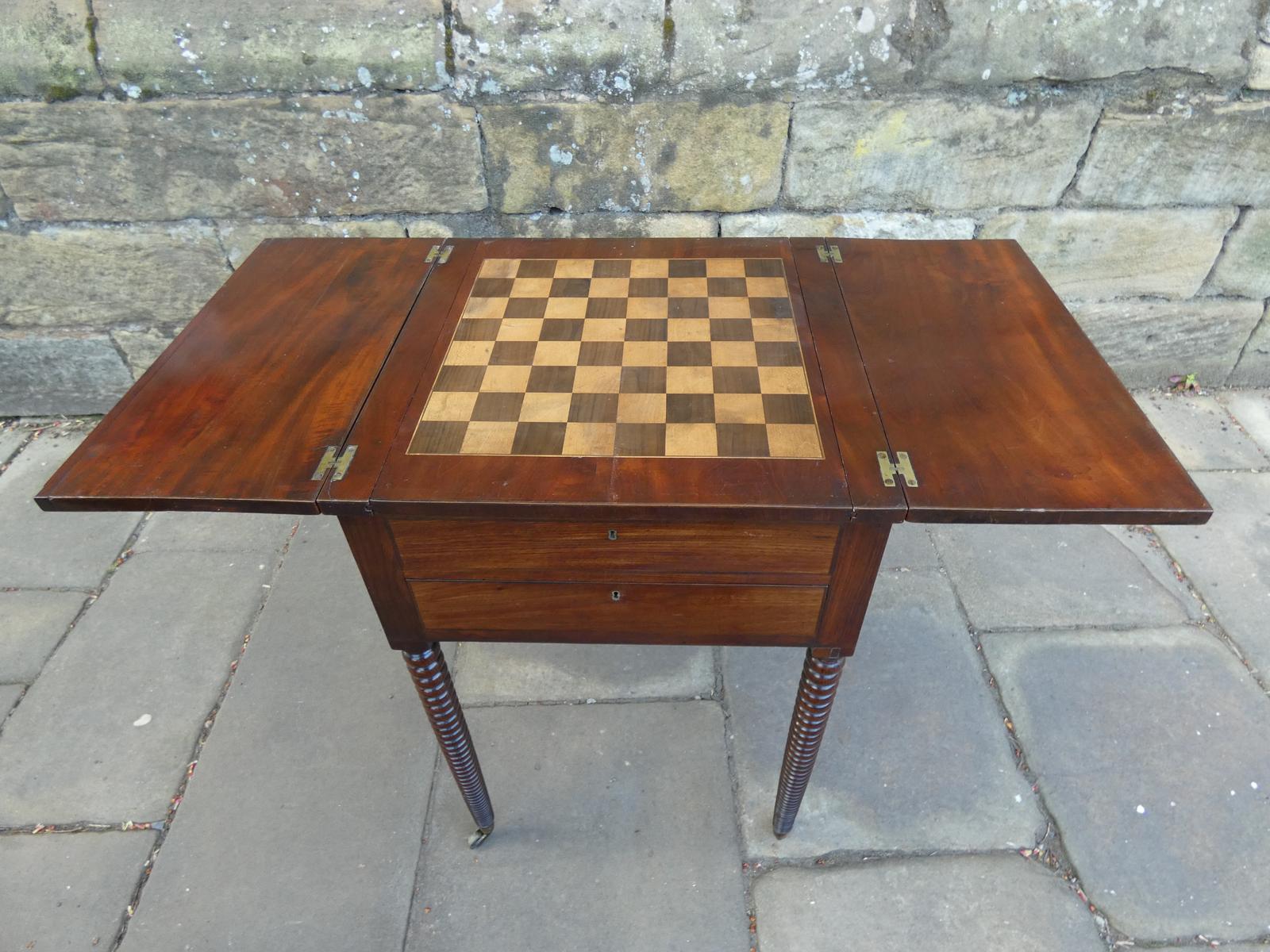 Regency Mahogany Games Table (1 of 10)