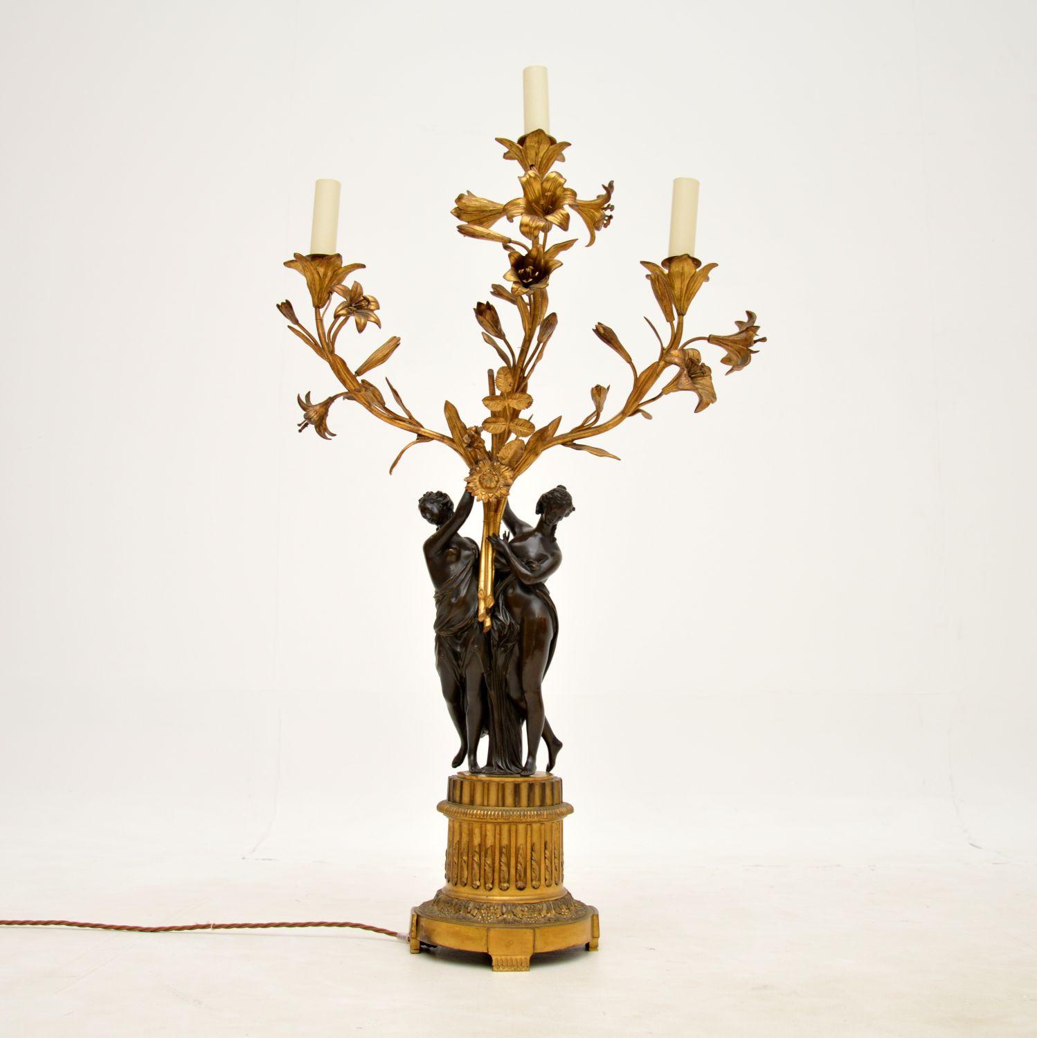 Antique French Gilt Bronze Table Lamp (1 of 11) Antique French Gilt Bronze Table Lamp (1 of 11)