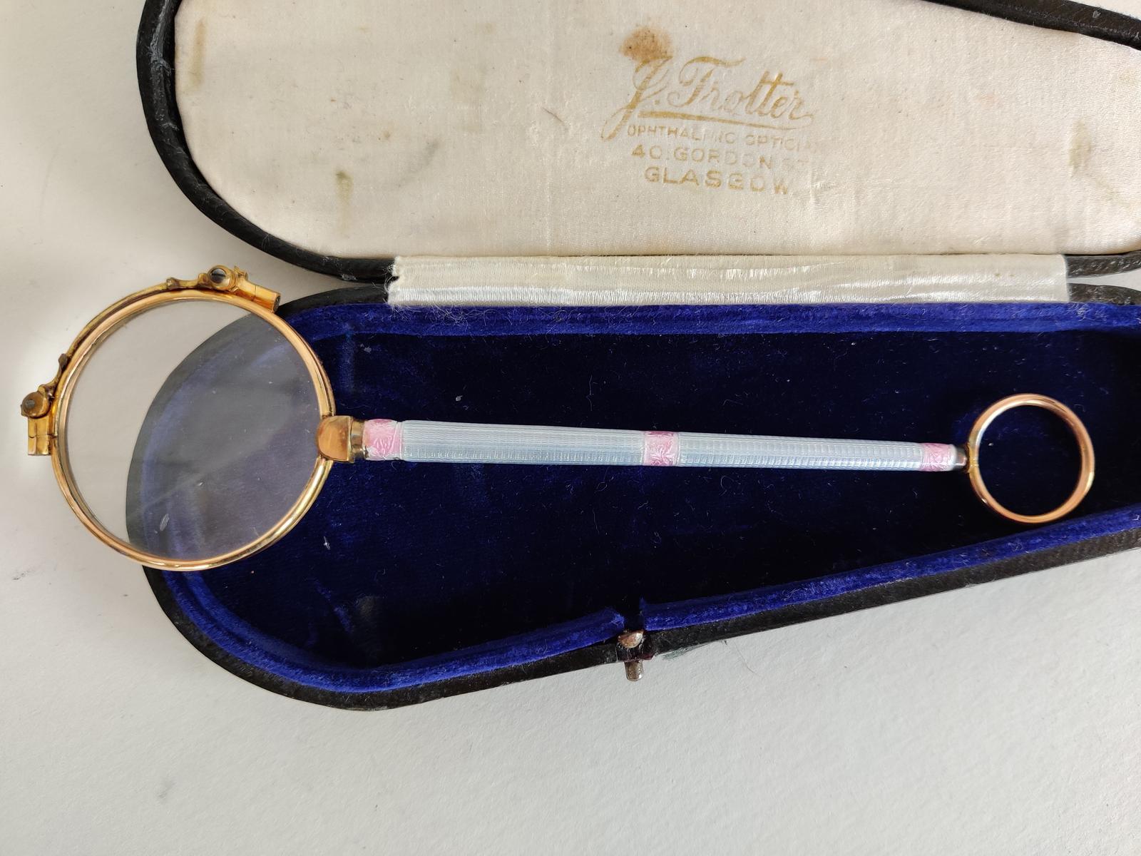 Vintage Enamel and Gilt Lorgnette (1 of 12)