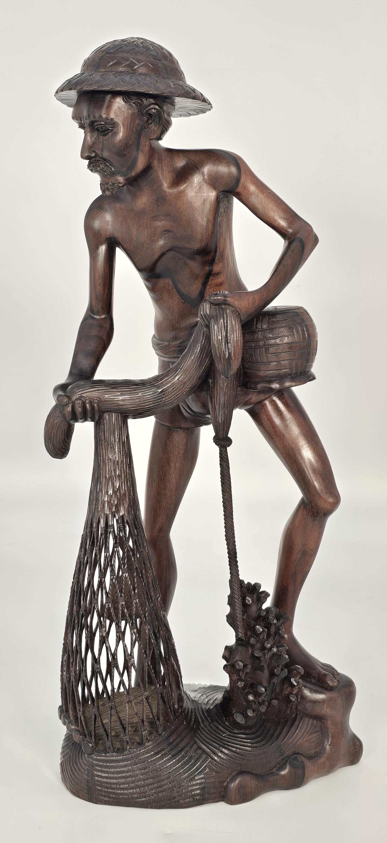 An Exhibition Quality Balinese Carved Hardwood Figure (1 of 16)