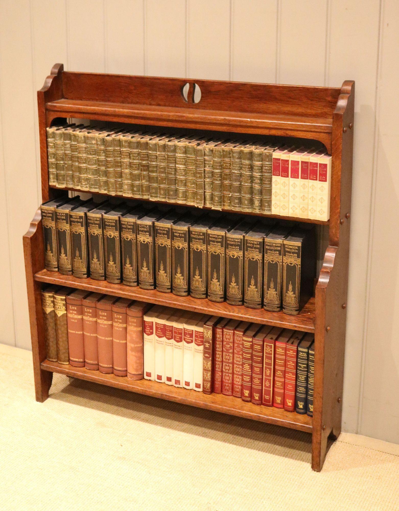 Arts & Crafts Oak Open Bookcase (1 of 12) Arts & Crafts Oak Open Bookcase (1 of 12)