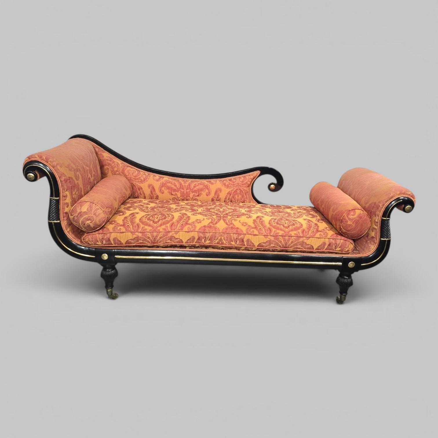 Outstanding Regency Chaise Lounge Sofa (1 of 17) Outstanding Regency Chaise Lounge Sofa (1 of 17)