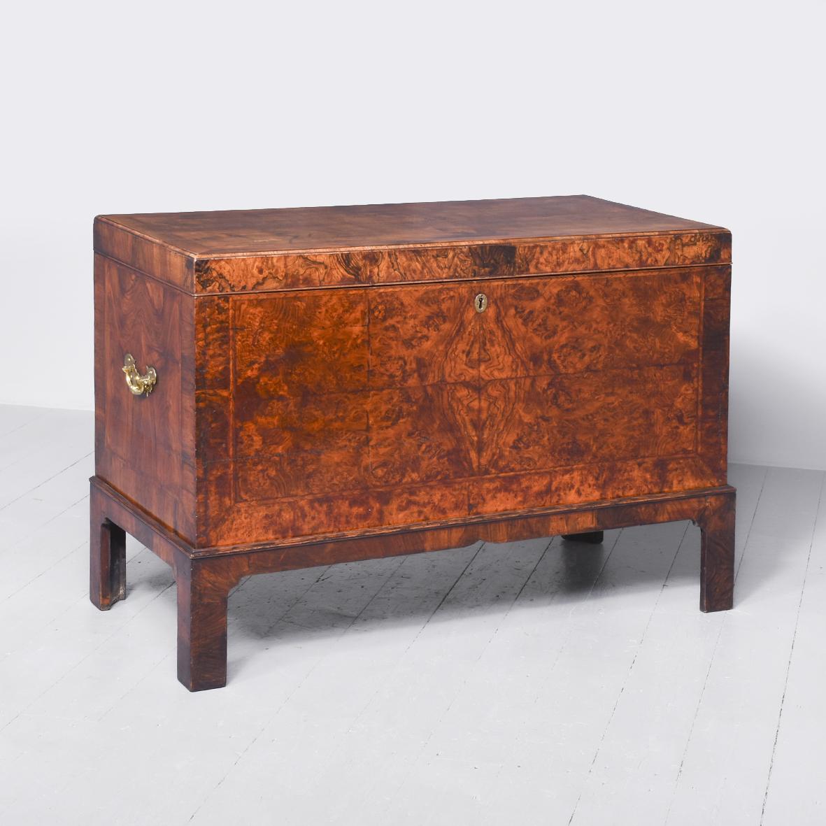 George III Walnut Trunk on Stand (1 of 11)
