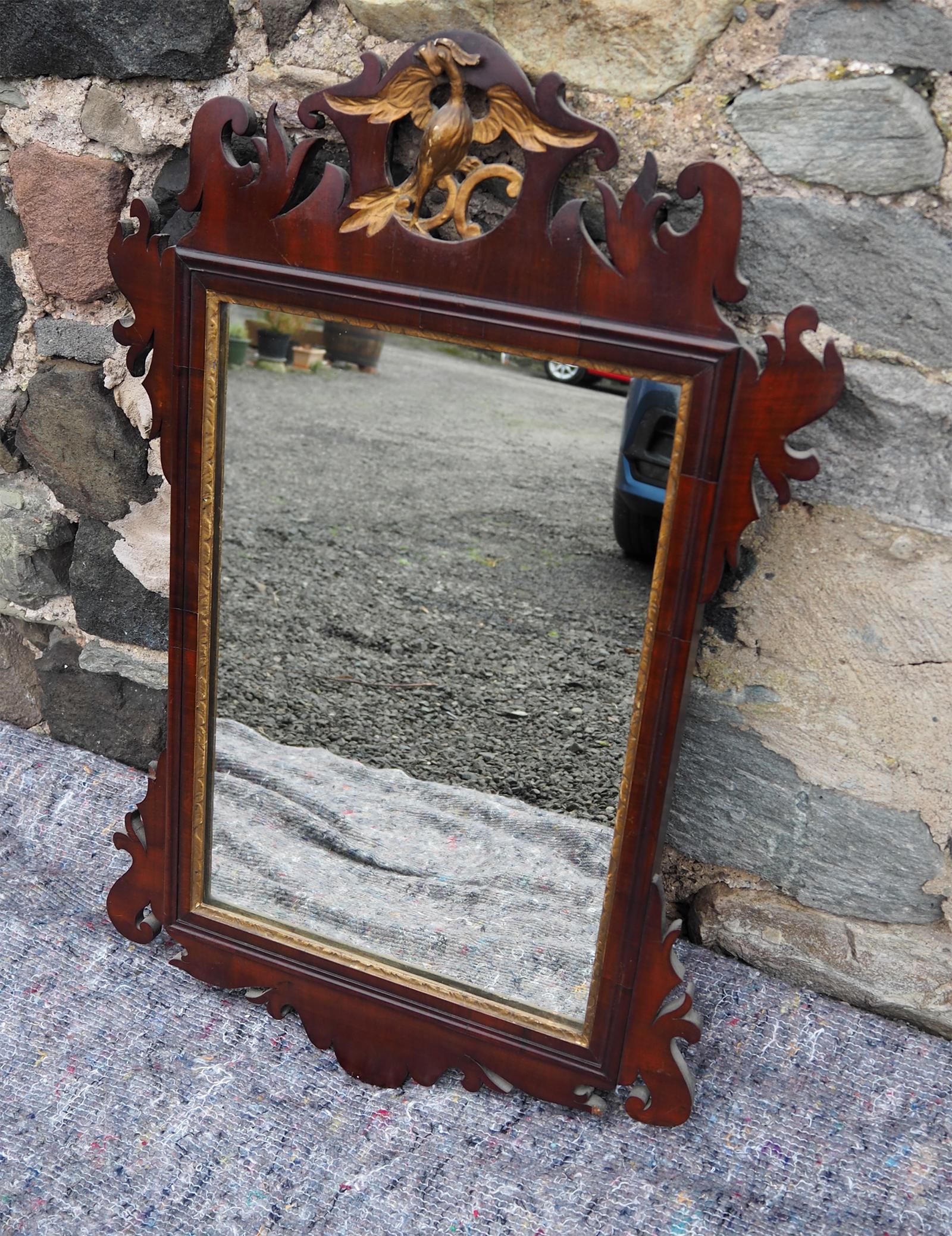 Georgian Mahogany Vauxhall Wall Mirror (1 of 6)