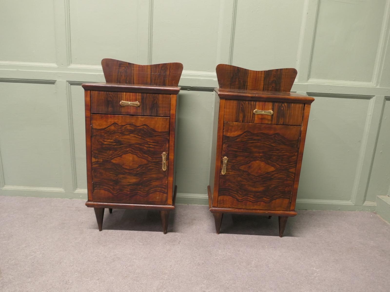 Pair of Stylish Italian Painted Bedside Cupboards (1 of 5) Pair of Stylish Italian Painted Bedside Cupboards (1 of 5)