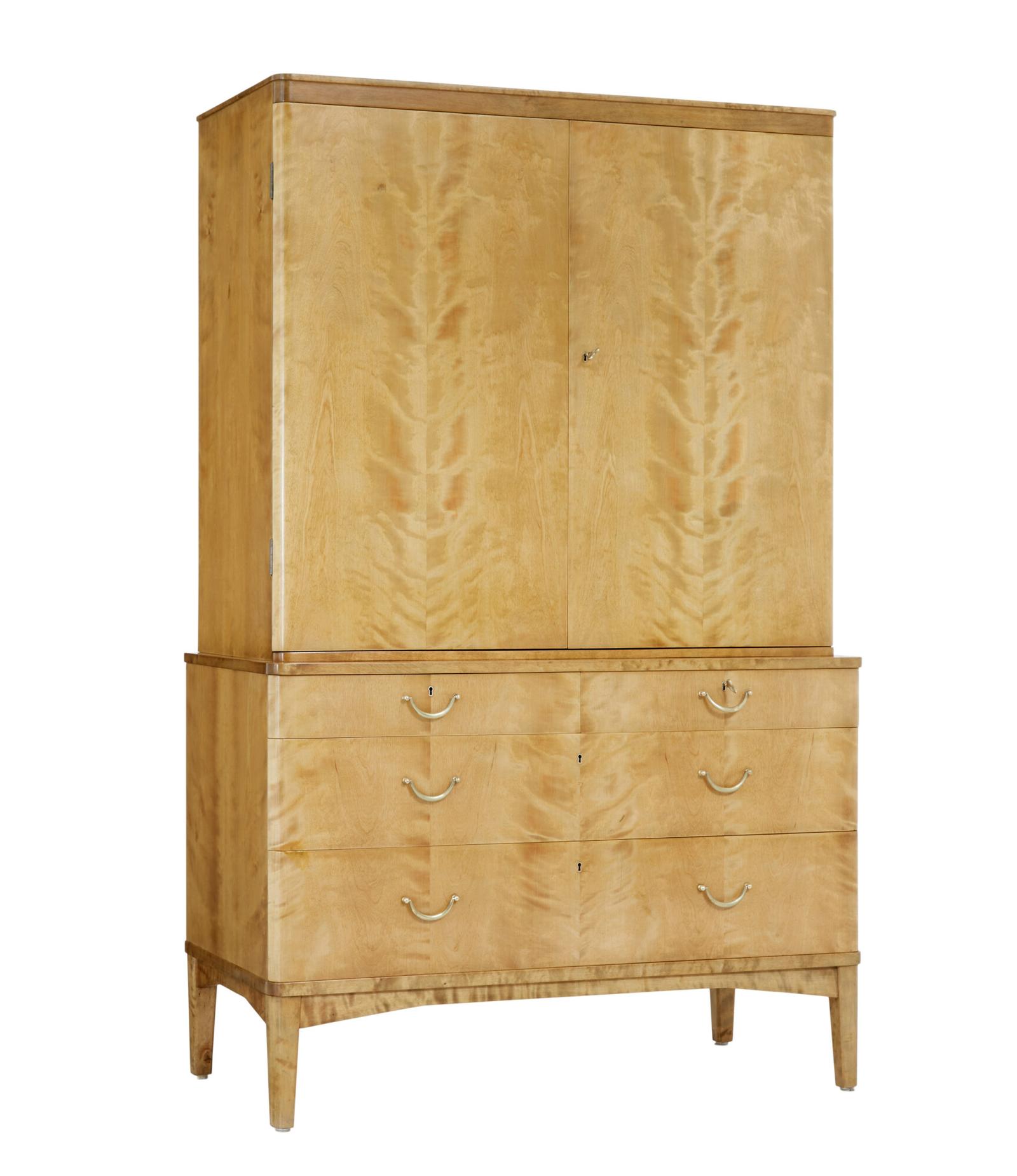 Mid 20th Century Birch Cabinet Ljungstedtska Skolan (1 of 11)