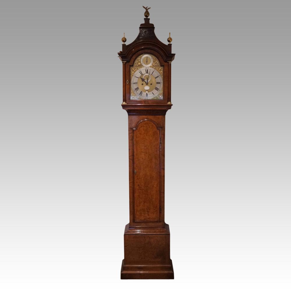 George III Walnut Longcase Clock by Bentley London (1 of 25)