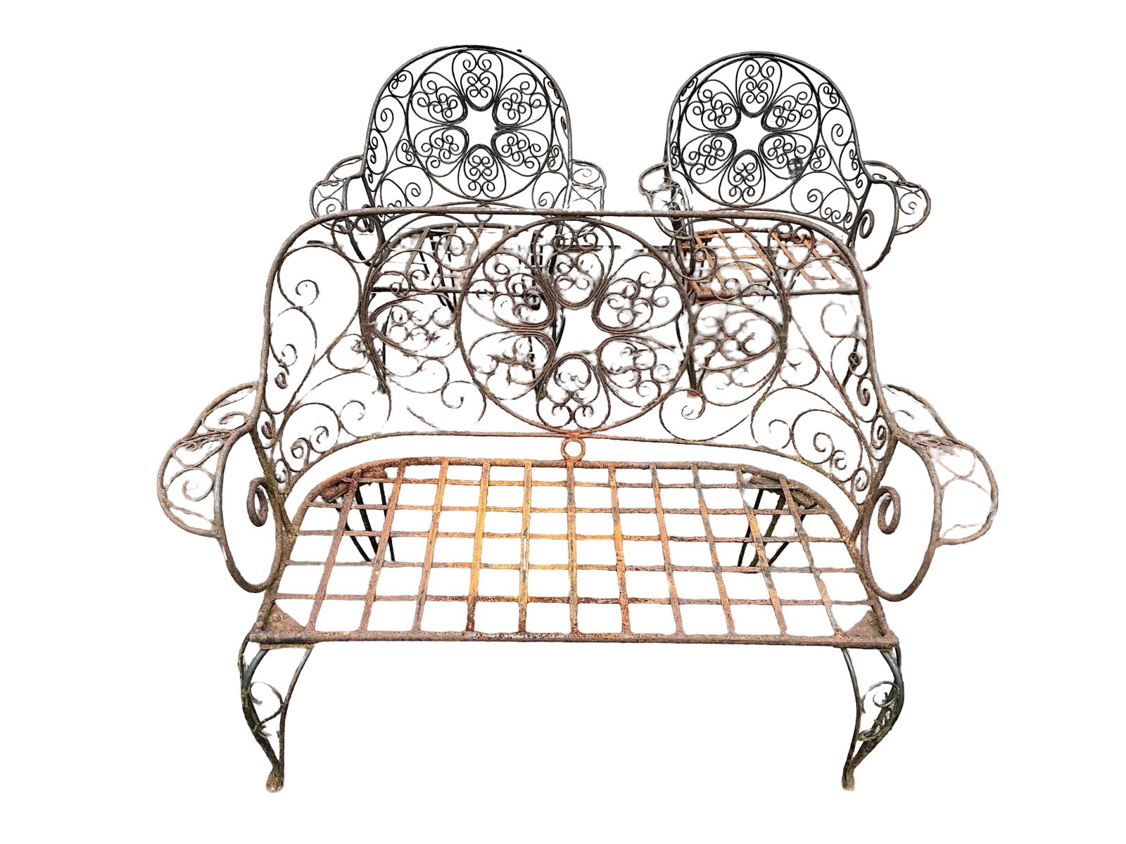 VICTORIAN GARDEN SEATING SET Wrought Iron (1 of 11) VICTORIAN GARDEN SEATING SET Wrought Iron (1 of 11)