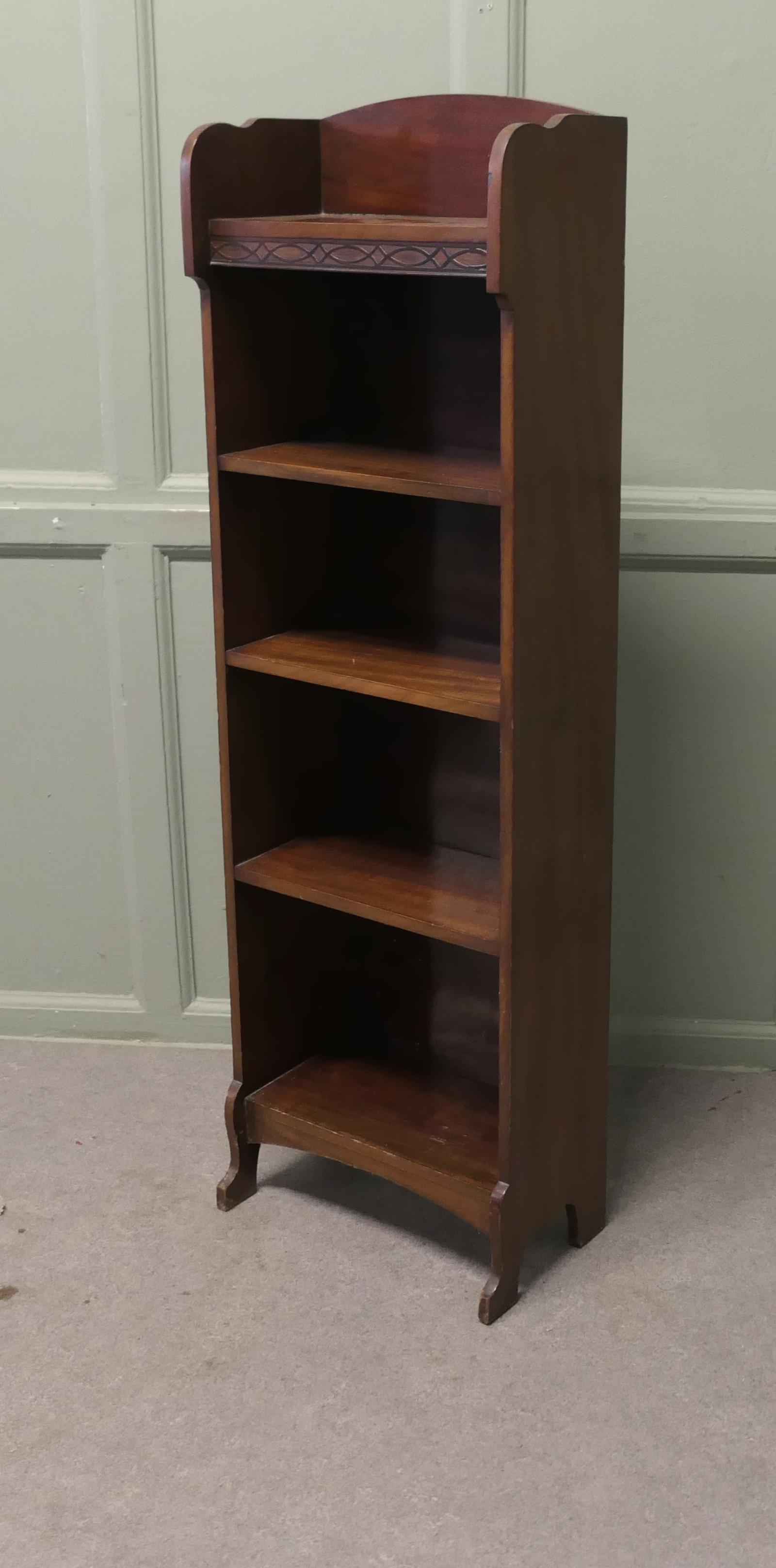 Art Deco Tall Slim Oak Bookcase (1 of 6) Art Deco Tall Slim Oak Bookcase (1 of 6)
