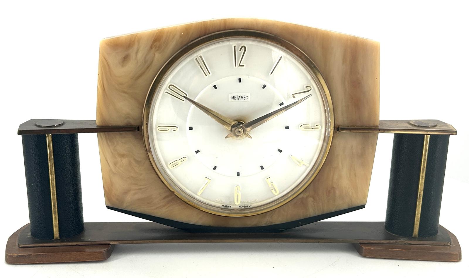 Fabulous Art Deco Metamec Mantle Clock – ca 1940 (1 of 8) Fabulous Art Deco Metamec Mantle Clock – ca 1940 (1 of 8)
