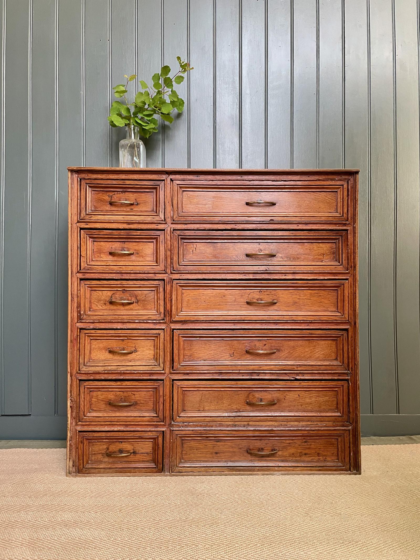 French Oak Flight of Drawers (1 of 6)