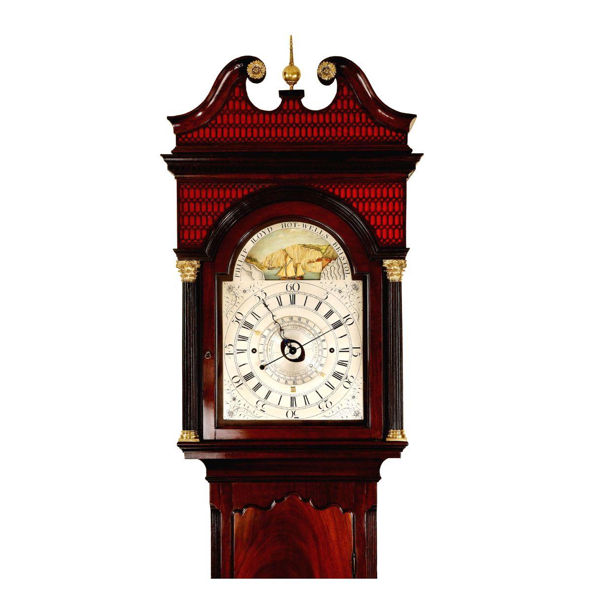 Rare Tidal Longcase Clock by Philip Lloyd - Bristol (1 of 9)