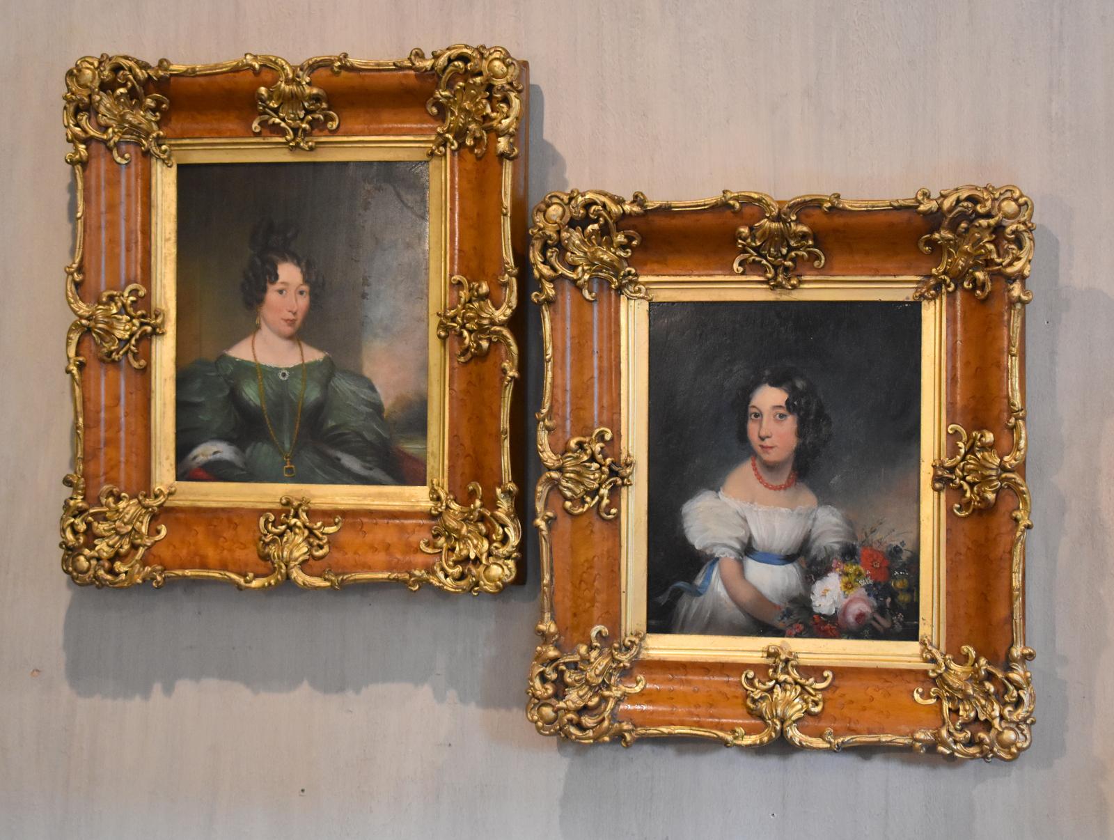 Fine Pair of Regency Oil Portraits (1 of 9) Fine Pair of Regency Oil Portraits (1 of 9)