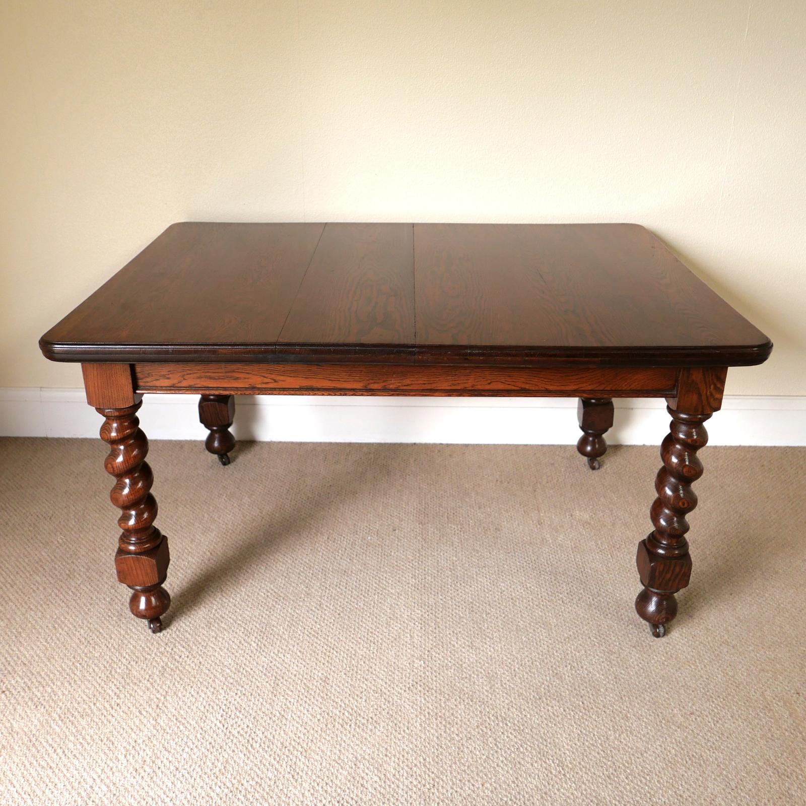 Edwardian Oak Extending Dining Table c.1900 (1 of 5) Edwardian Oak Extending Dining Table c.1900 (1 of 5)