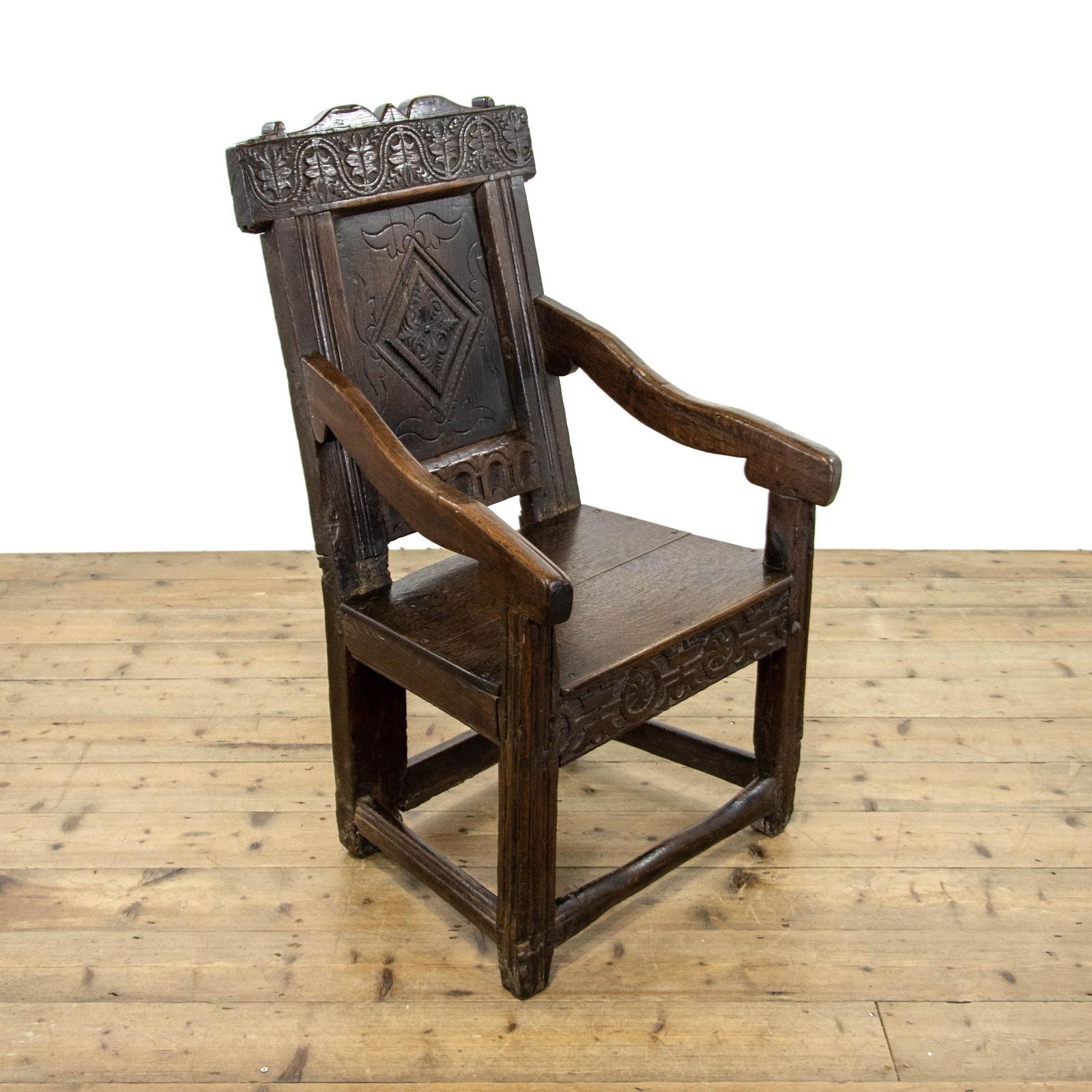 Antique Carved Oak Wainscot Chair (1 of 10) Antique Carved Oak Wainscot Chair (1 of 10)