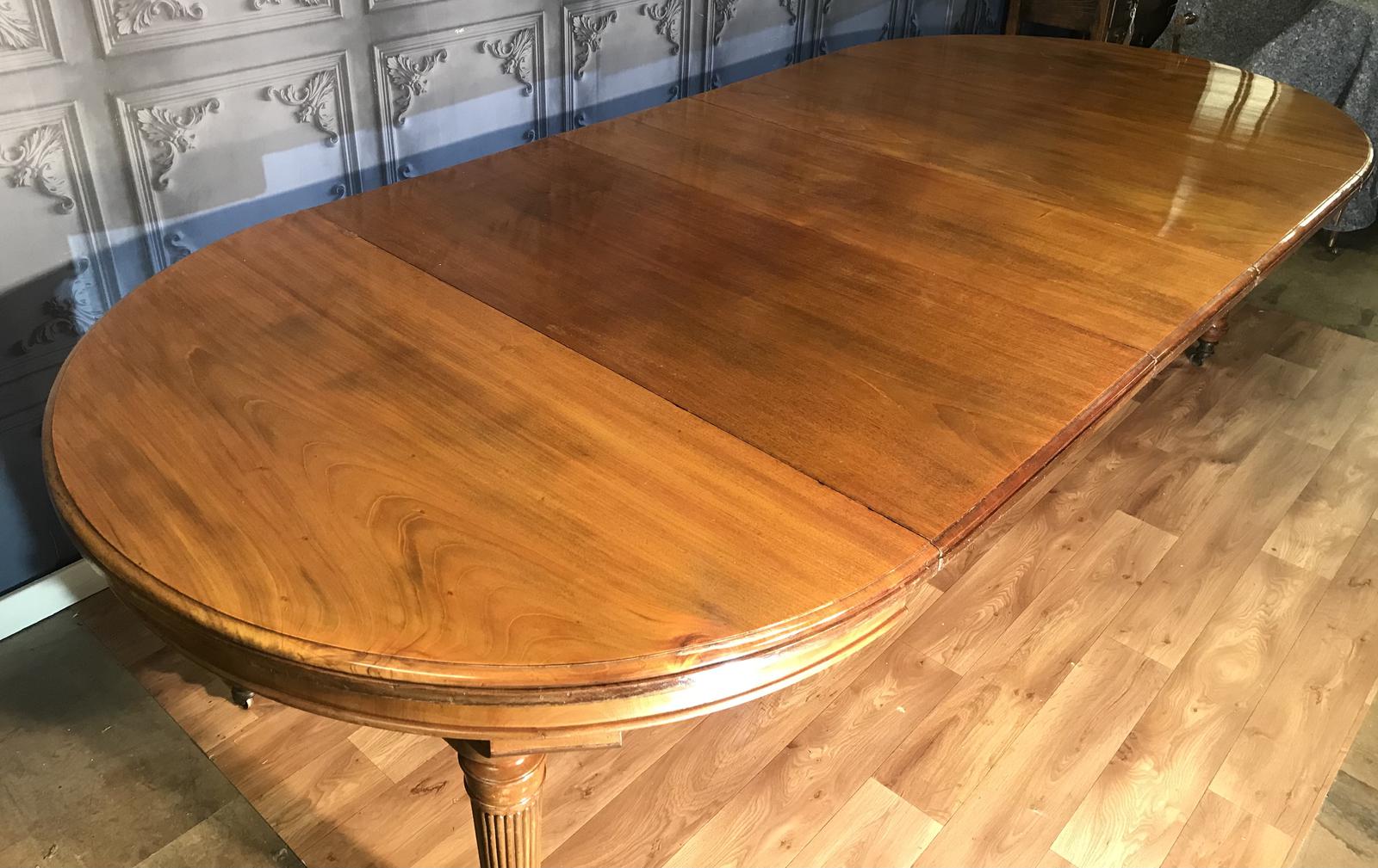 Edwards & Roberts Walnut Extending Campaign Dining Table (1 of 1)