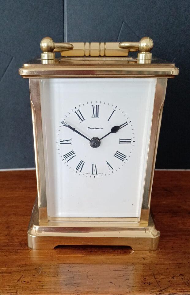 Carriage Clock Made of Brass Dominion Brand (1 of 4)