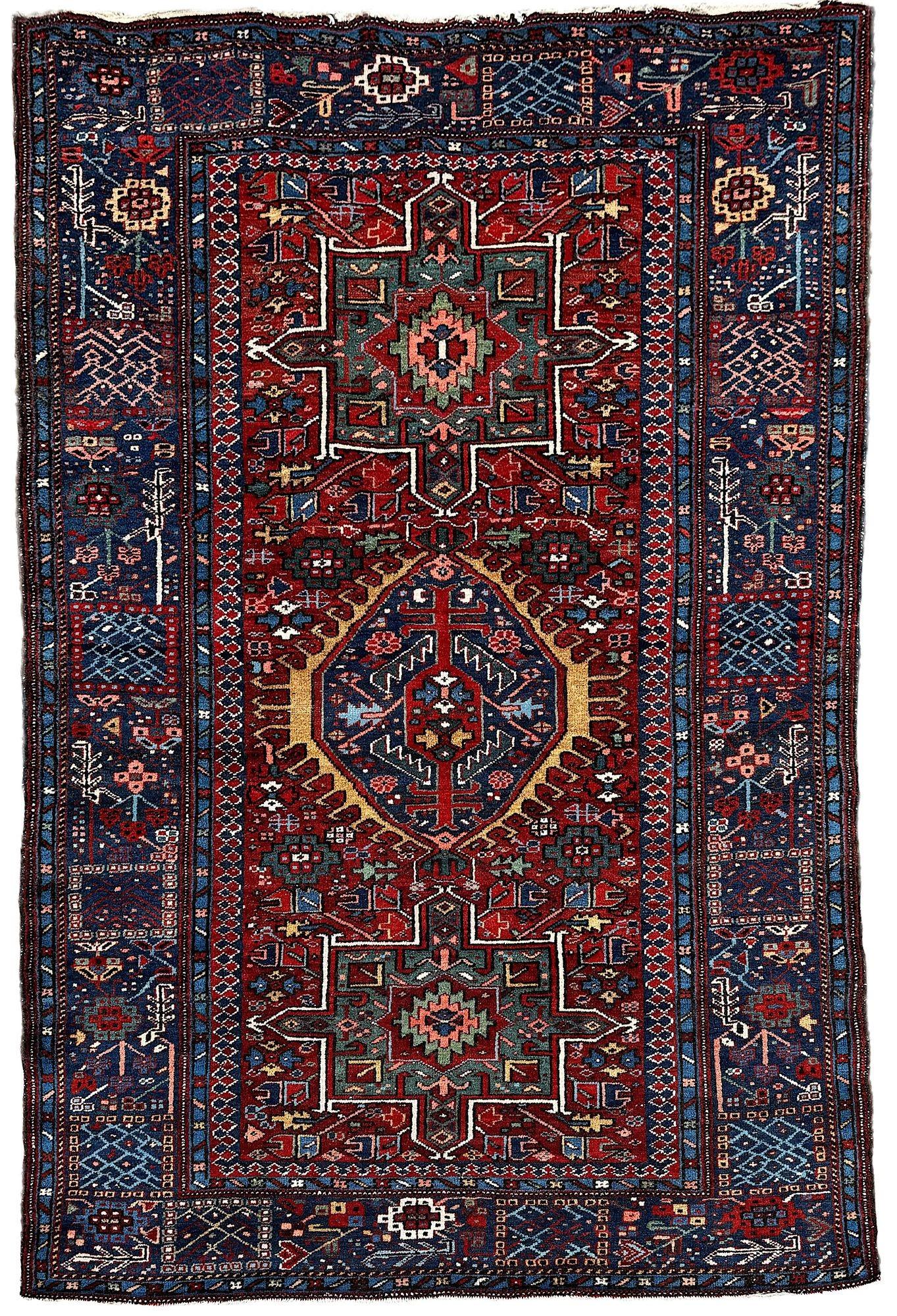 Antique Karaja Rug 1.91m x 1.30m (1 of 19)