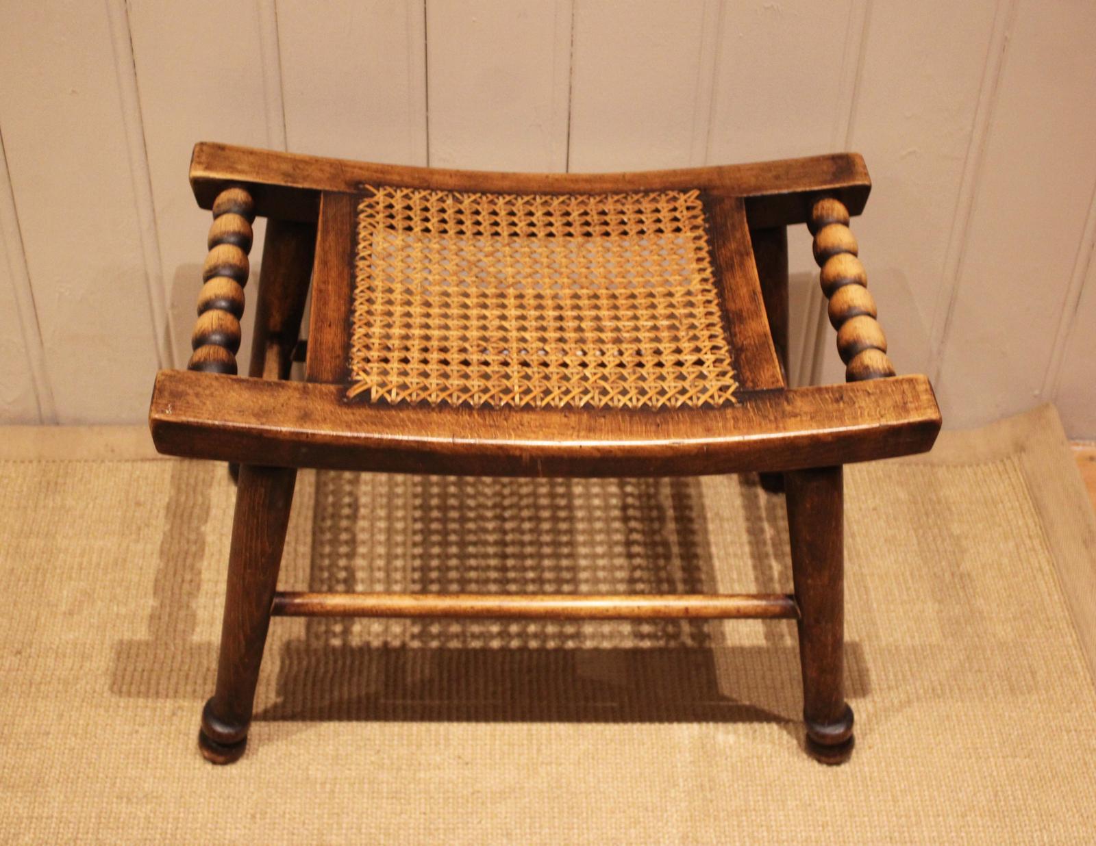 Turned Beech Cane Seat Stool (1 of 12) Turned Beech Cane Seat Stool (1 of 12)