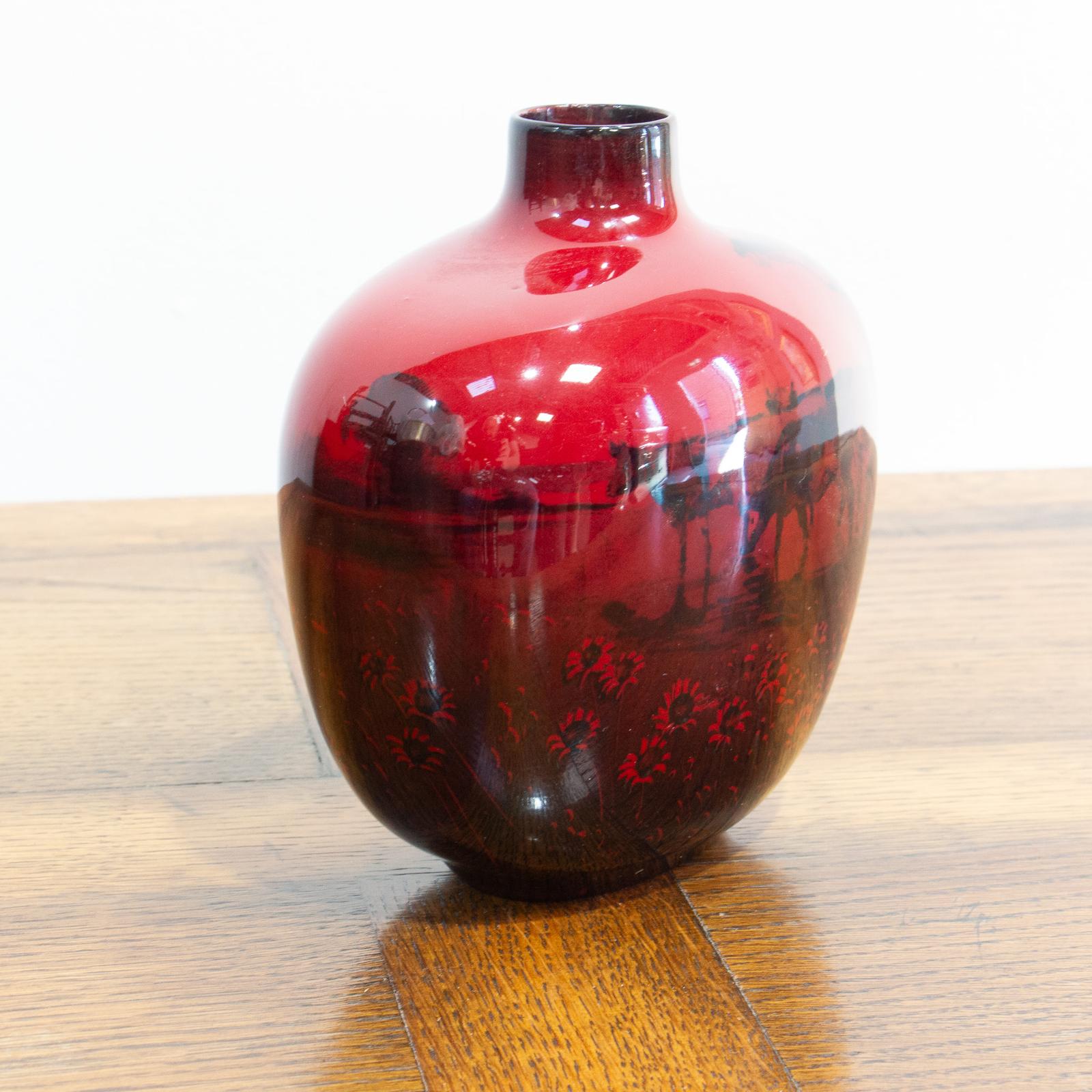 Royal Doulton Flambe Flagon Vase (1 of 8)