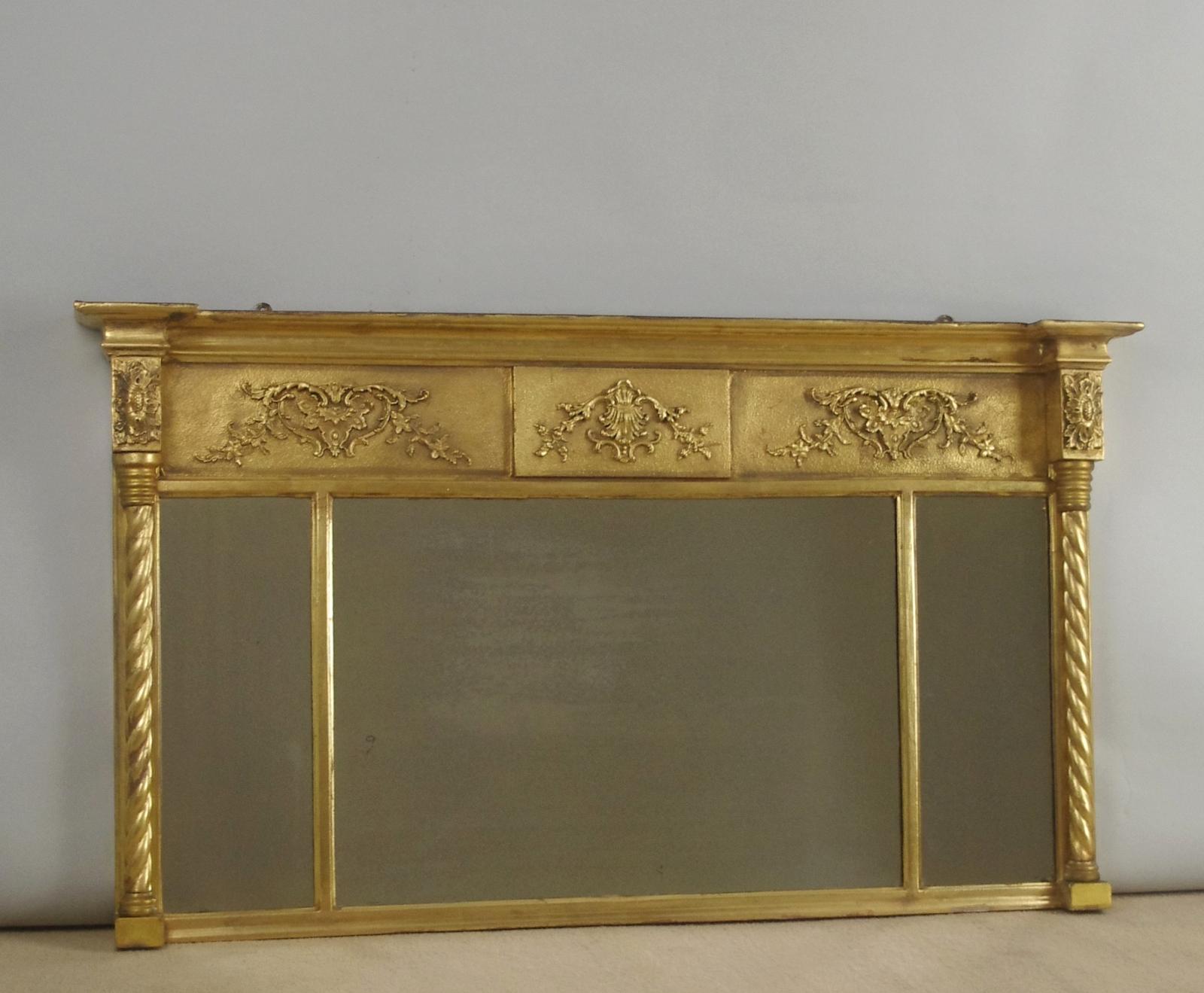 Victorian Gilt Triple Plate Overmantle Mirror (1 of 10) Victorian Gilt Triple Plate Overmantle Mirror (1 of 10)