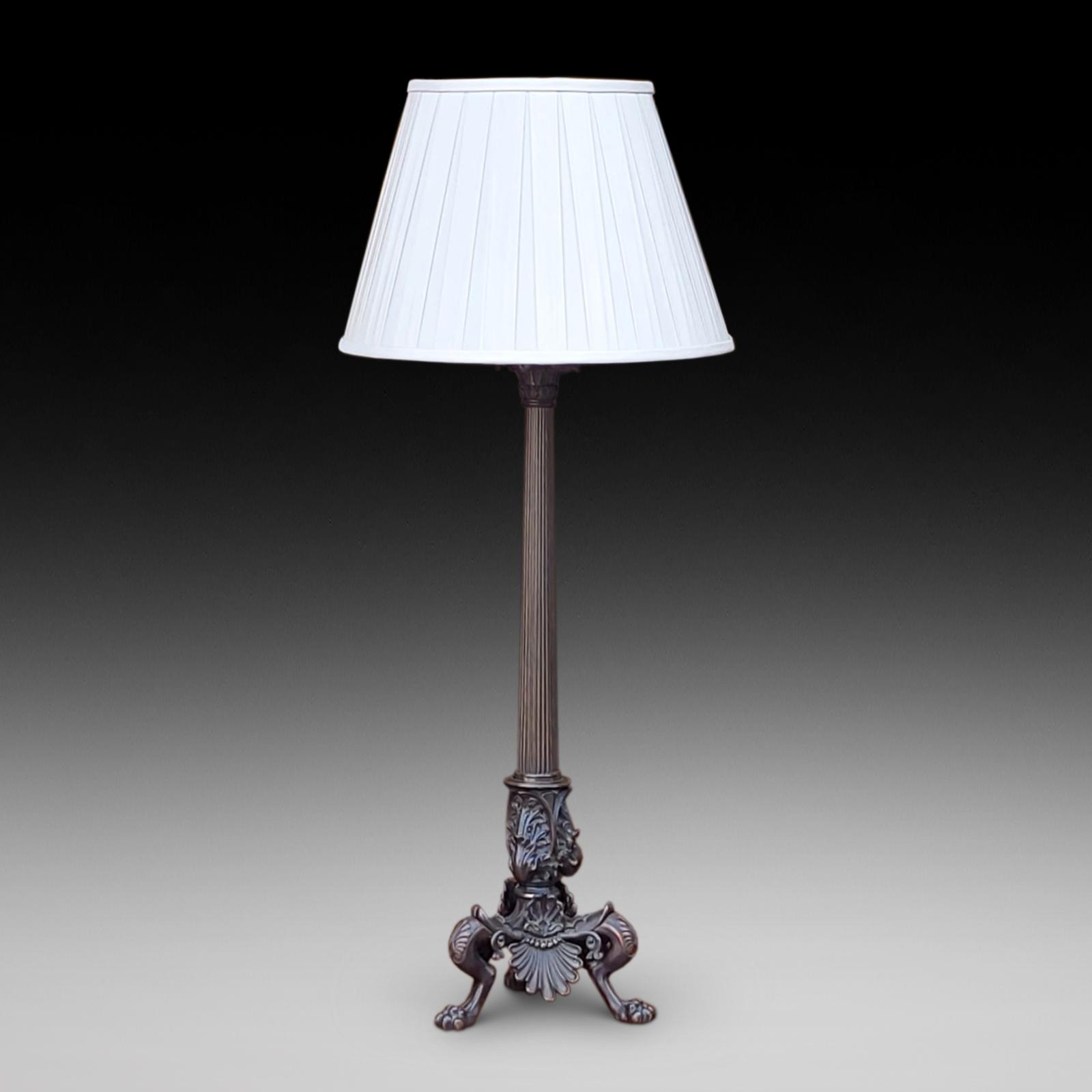 Early 20th Century Neoclassical Bronze Lamp (1 of 10)