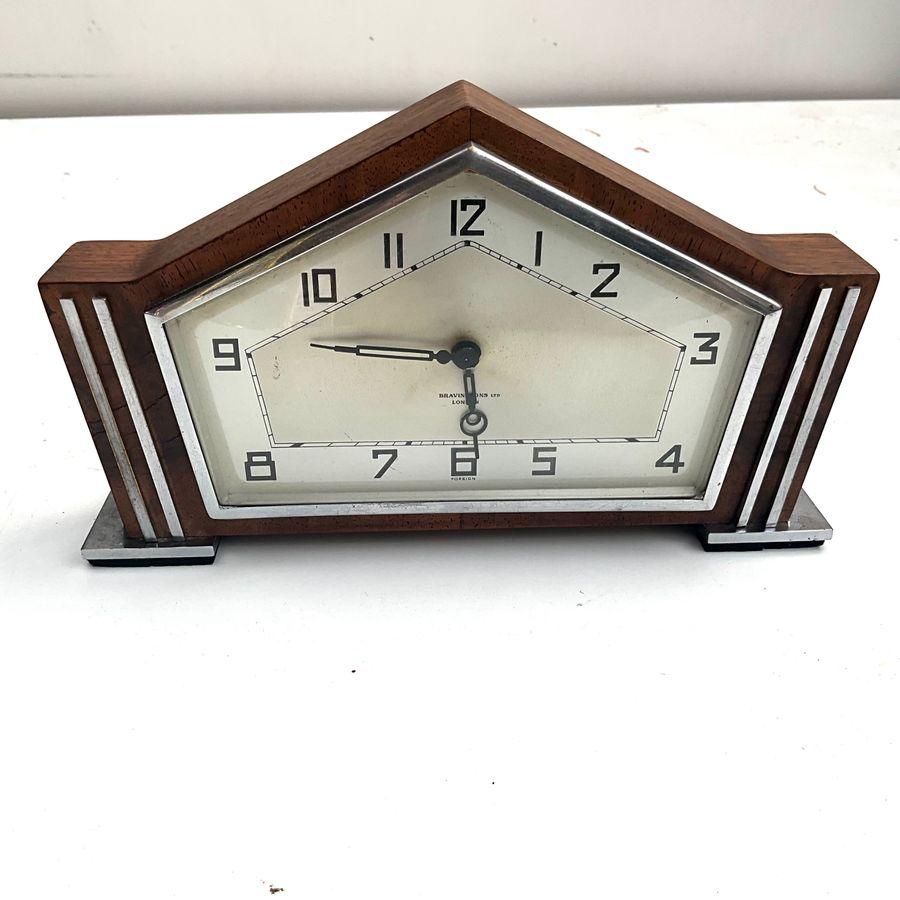 Bravingtons Ltd of London Art Deco 8 Day Clock (1 of 9)