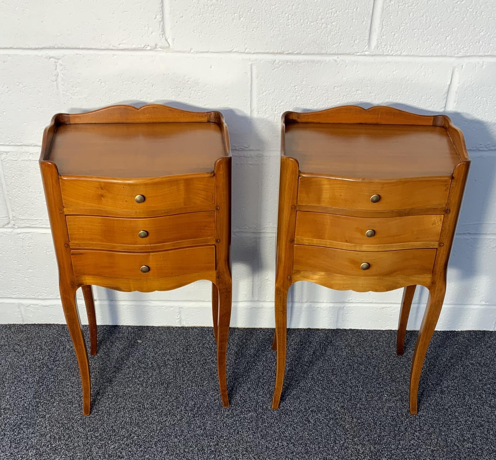 Pair of Cherrywood Bedside Cabinets (1 of 4)