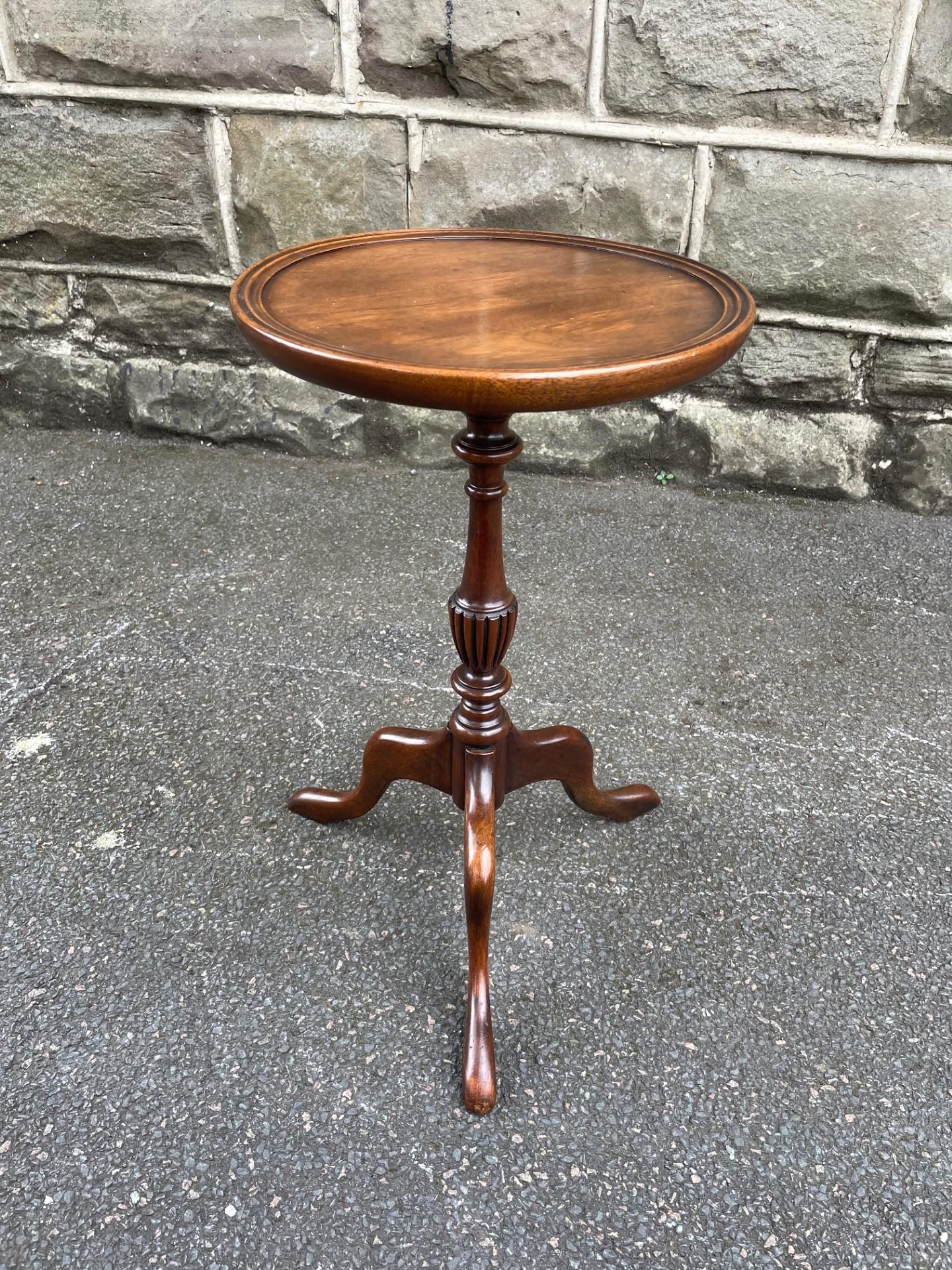 Antique Mahogany Tripod Wine Table (1 of 5)
