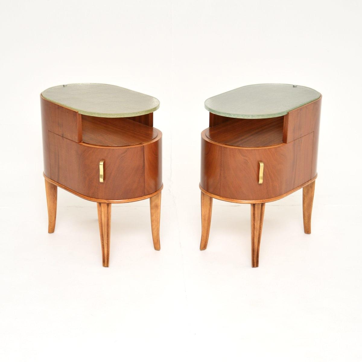 Pair of Swedish Vintage Mahogany Bedside Cabinets by Axel Larsson (1 of 9)