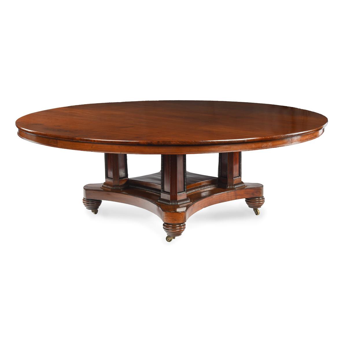 Fine Late Regency Mahogany 7ft Diameter Dining Table - Possibly by William Trotter (1 of 8) Fine Late Regency Mahogany 7ft Diameter Dining Table - Possibly by William Trotter (1 of 8)