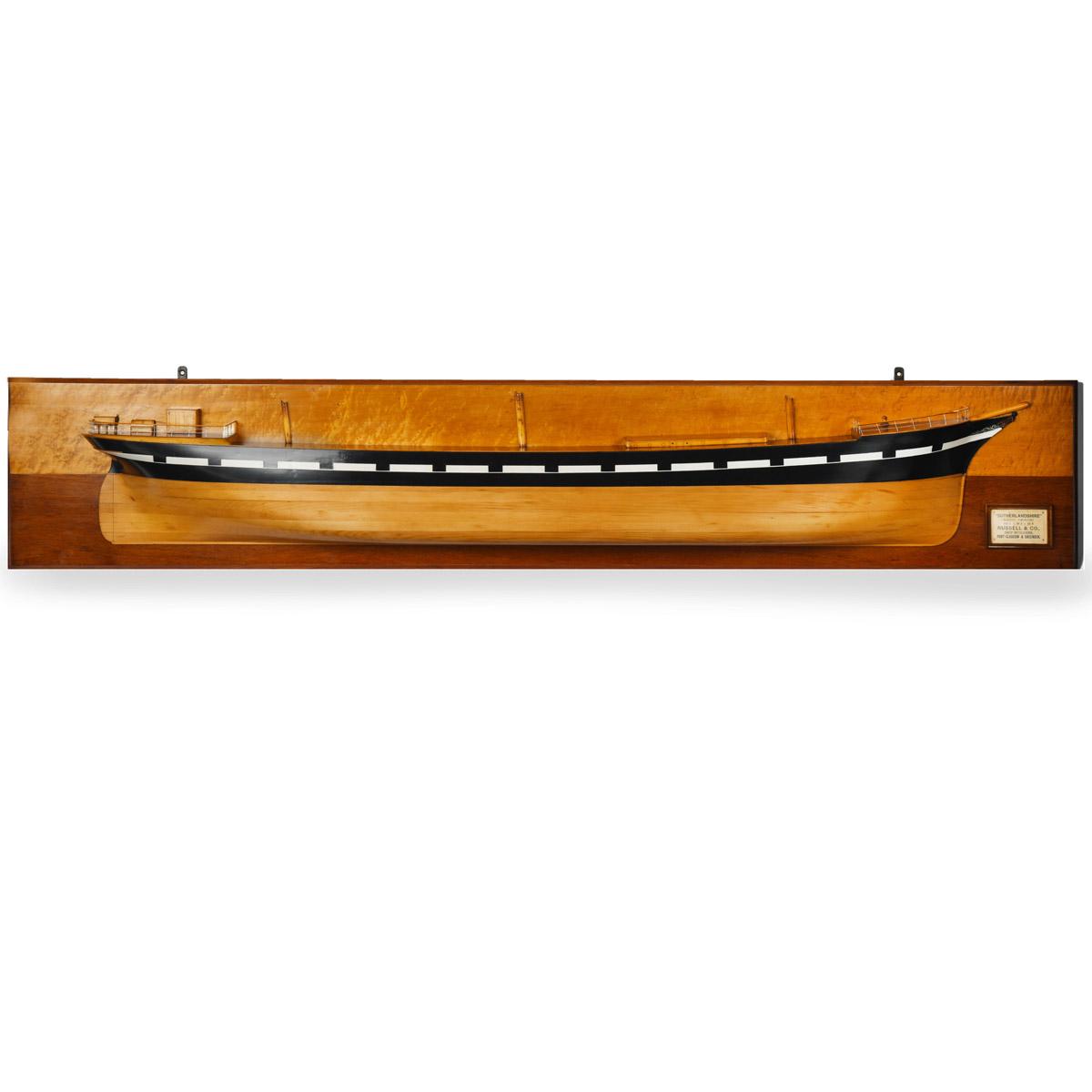 Half Hull Model of ‘Sutherlandshire’ by Russell & Co 1882 (1 of 4)