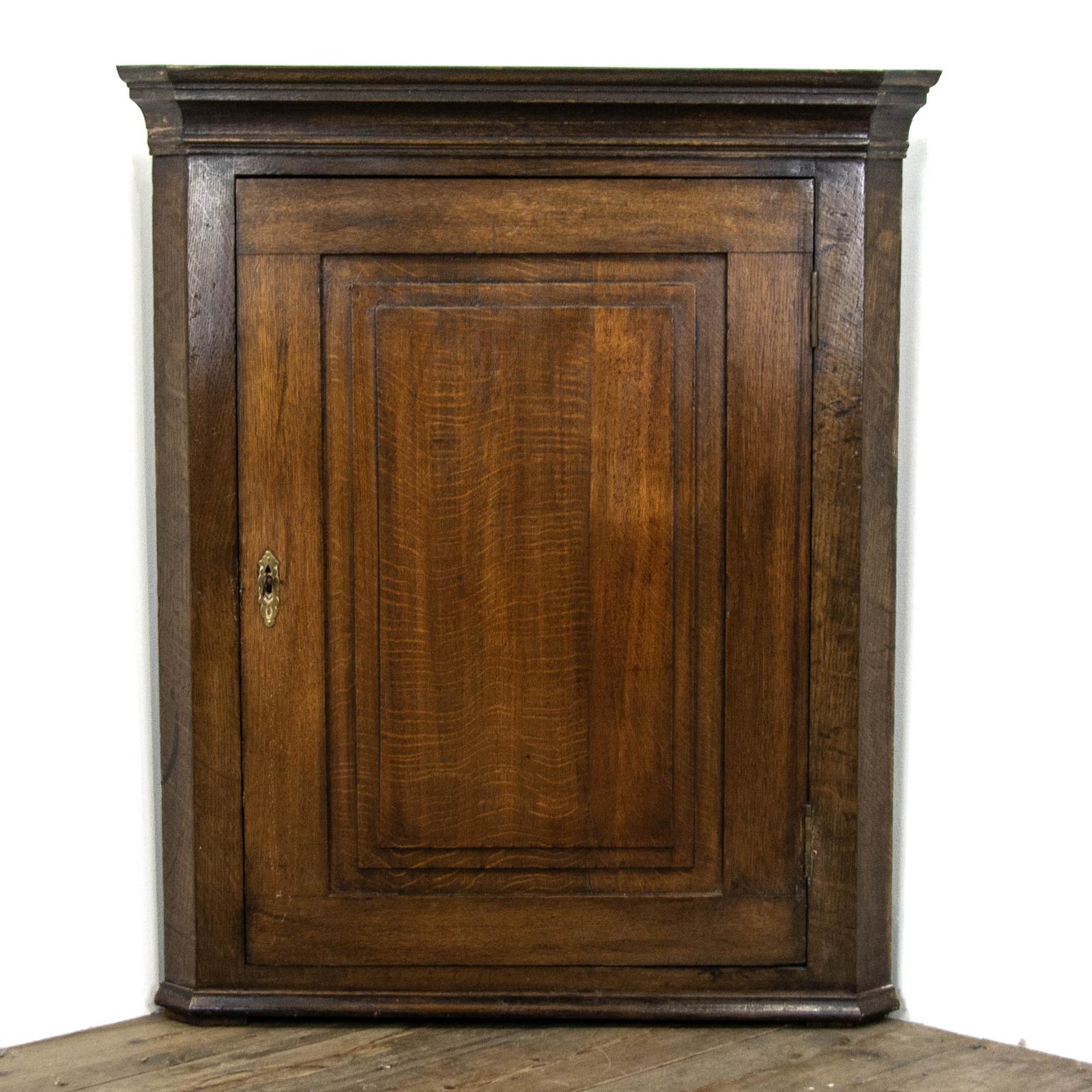 Georgian Antique Oak Hanging Corner Cupboard (1 of 9) Georgian Antique Oak Hanging Corner Cupboard (1 of 9)