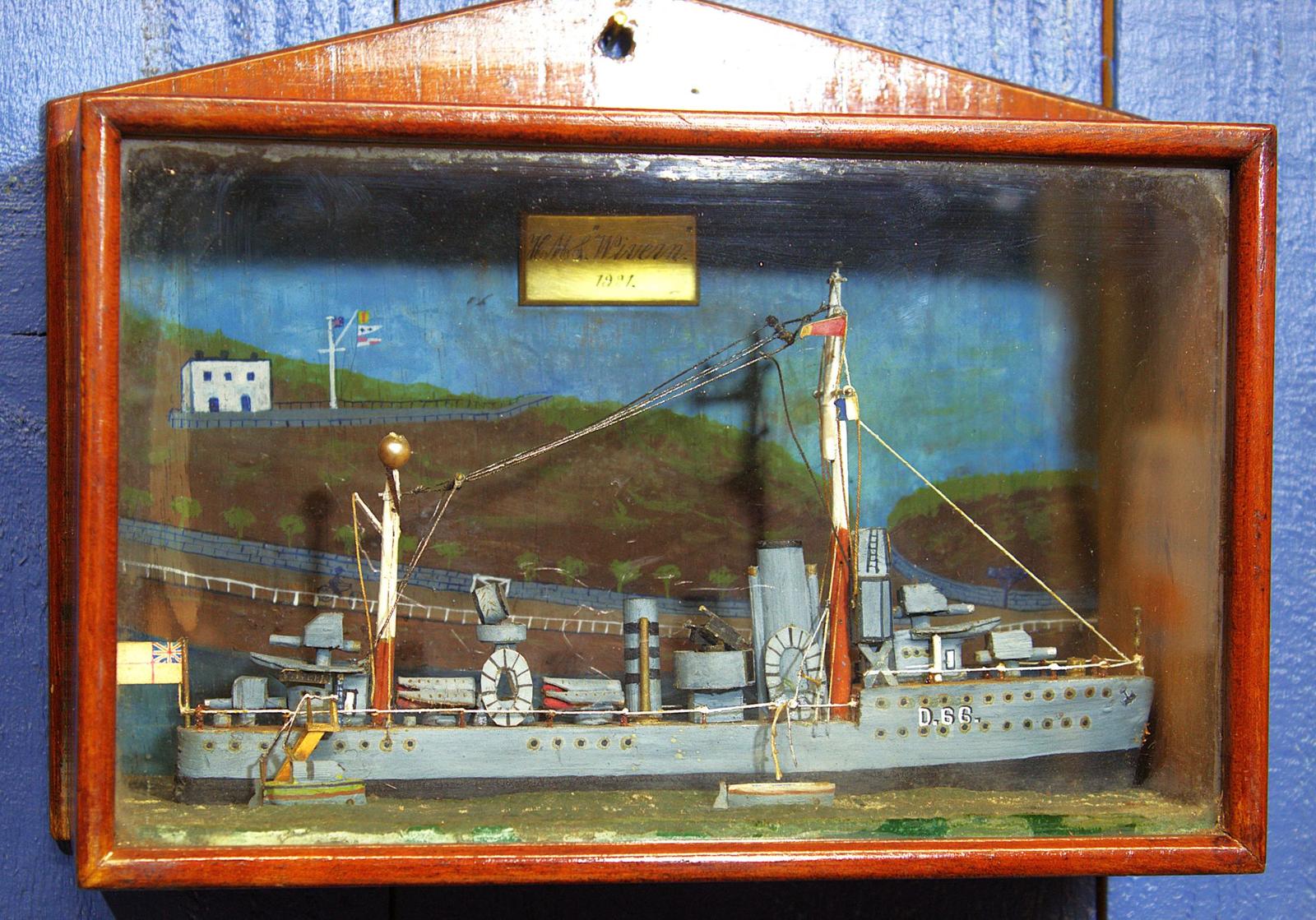 Diorama. Model Ship. HMS Wyvern 1921 (1 of 11)