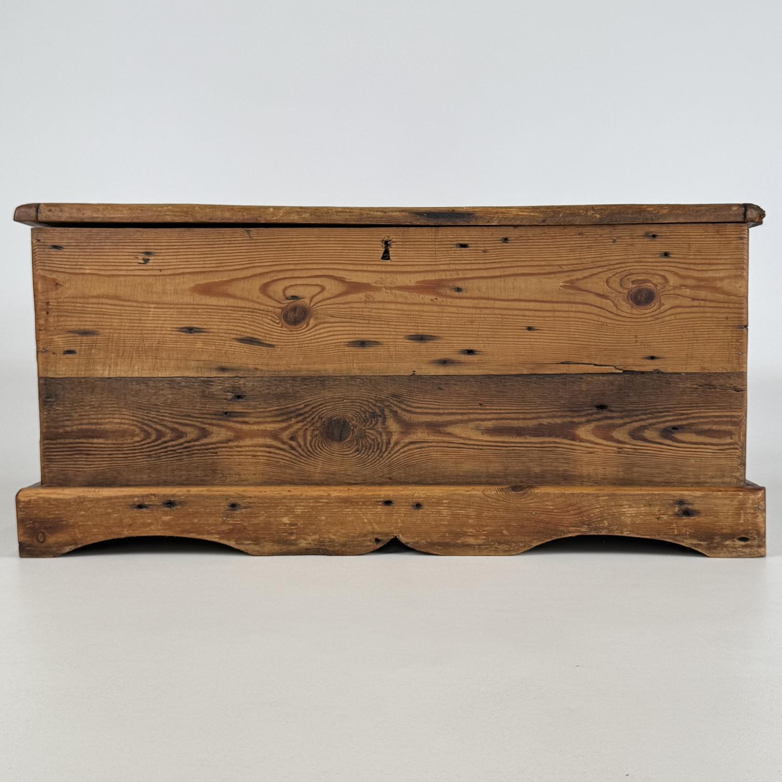 Vintage 20th Century Large Pine Storage Box (1 of 10)