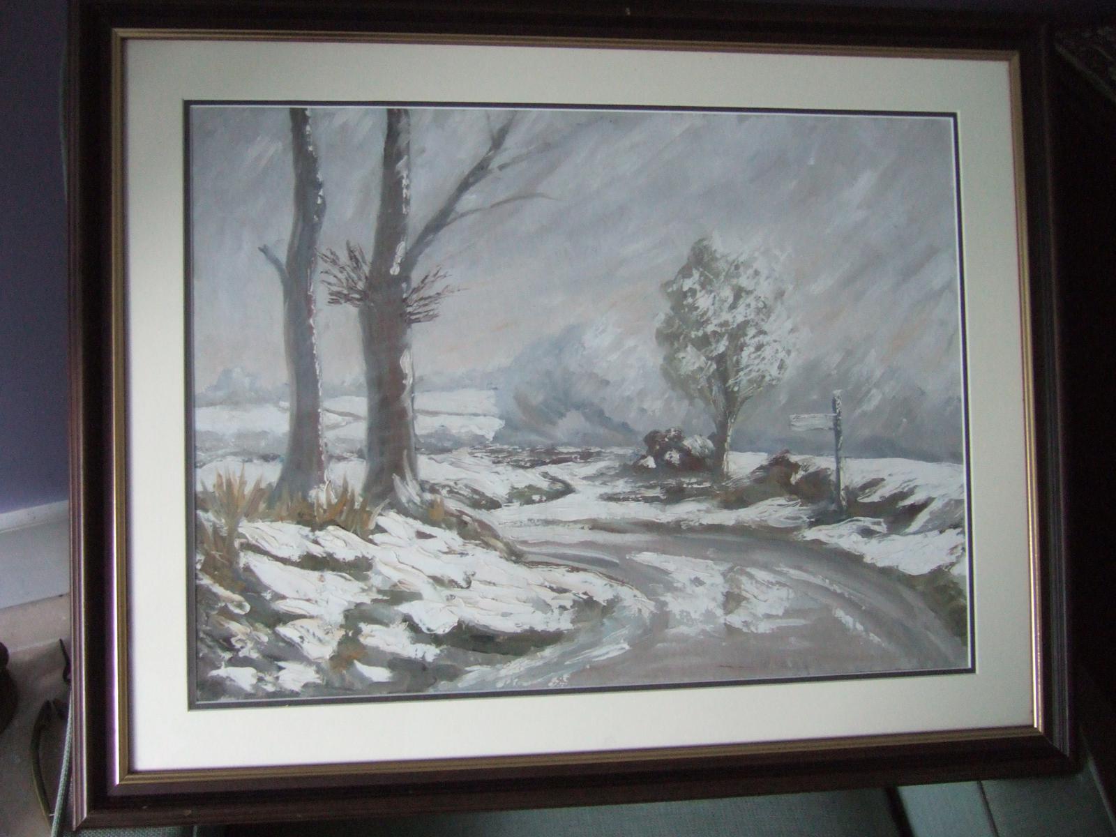Winter Landscape - Oil on Board - Unsigned (1 of 5)