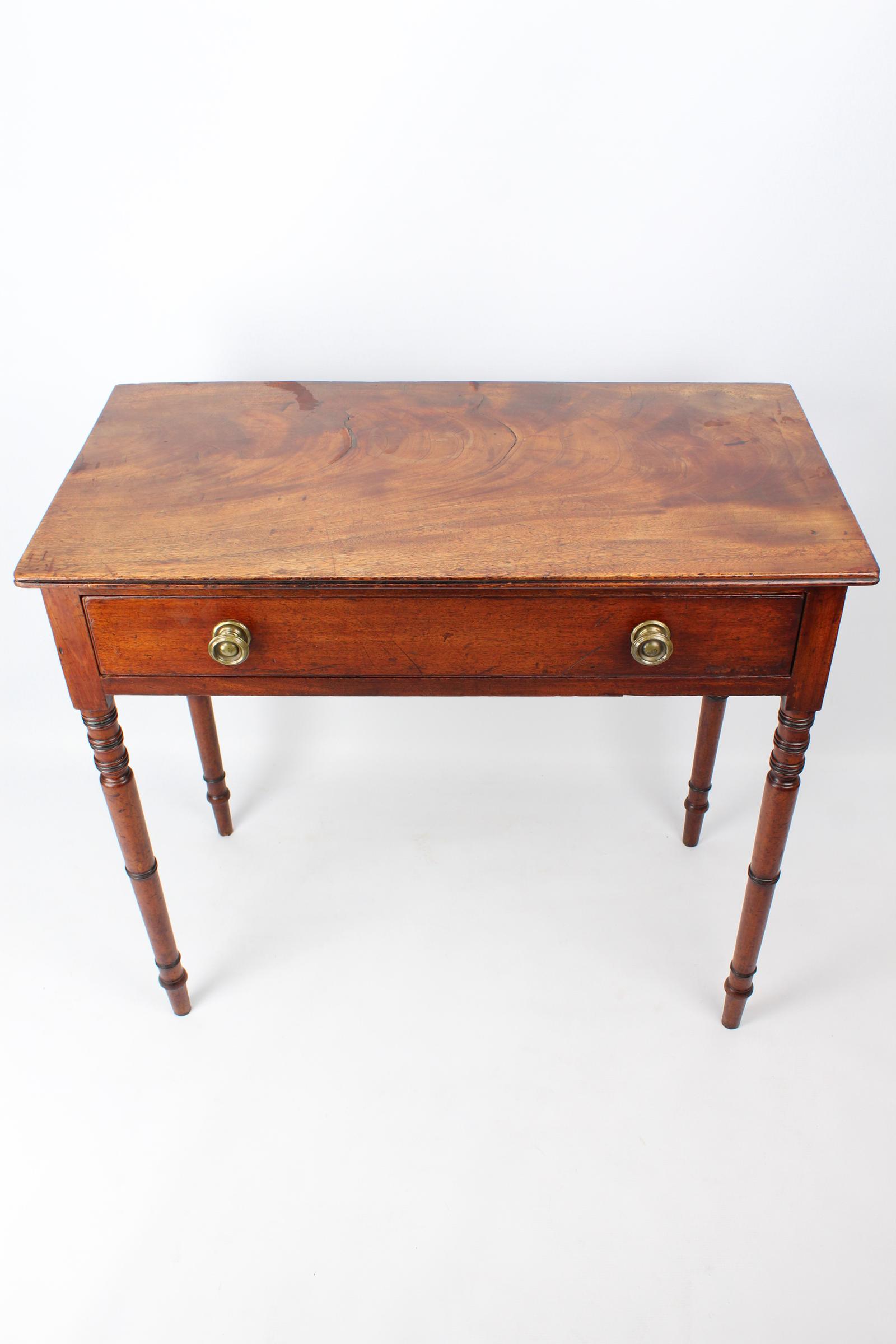 Small Regency Mahogany Writing Desk / Side Table (1 of 13)