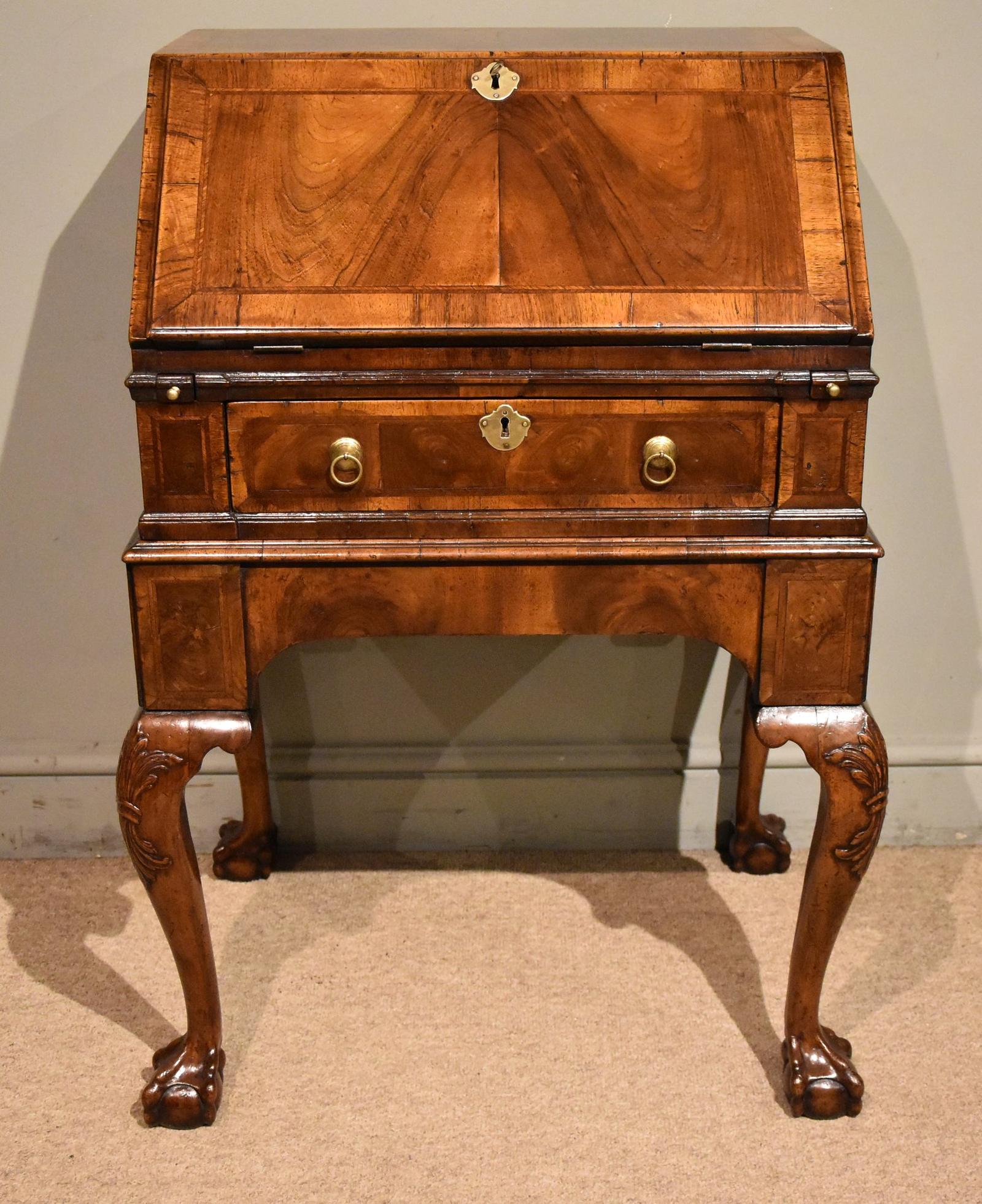 19th Century Walnut Bureau on Stand (1 of 8) 19th Century Walnut Bureau on Stand (1 of 8)