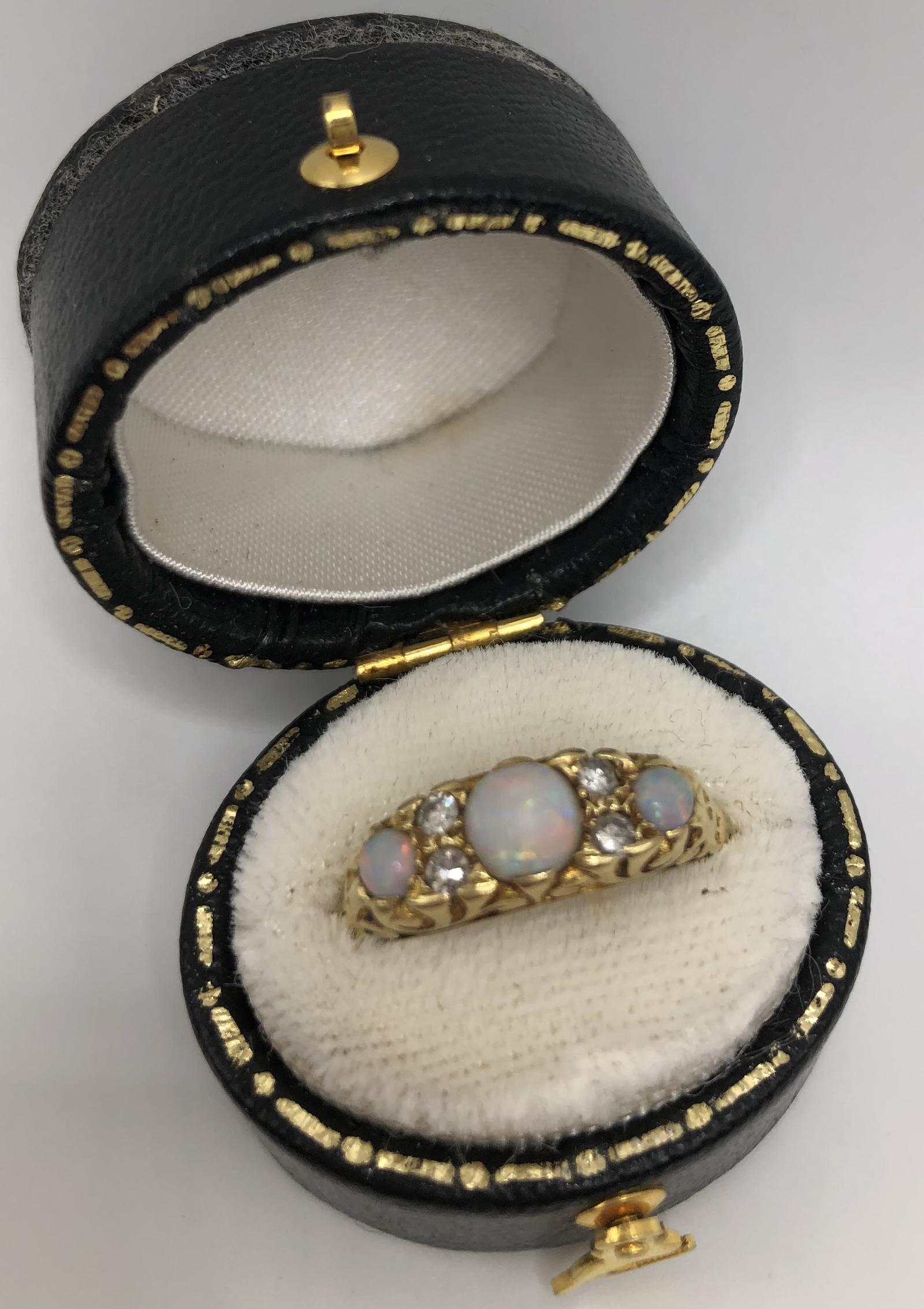 Antique Opal & Diamond Ring (1 of 6)