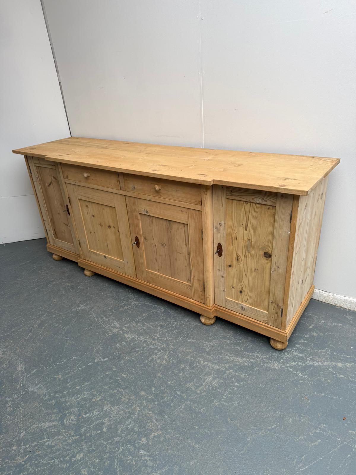 A Lovely Antique/old Pine 4 Door 2 Drawer Kitchen Dresser Base to Wax / Paint (1 of 9) A Lovely Antique/old Pine 4 Door 2 Drawer Kitchen Dresser Base to Wax / Paint (1 of 9)
