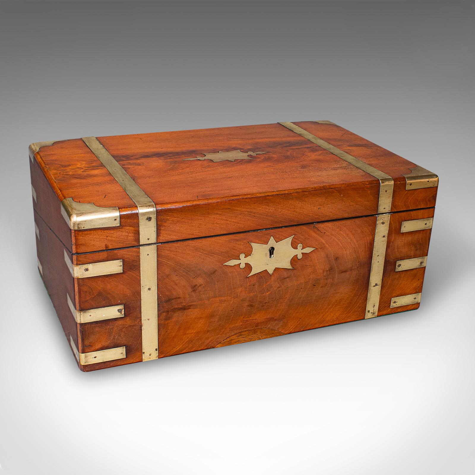 Antique Gentleman’s Correspondence Case, English, Walnut, Writing Slope, Regency (1 of 12)