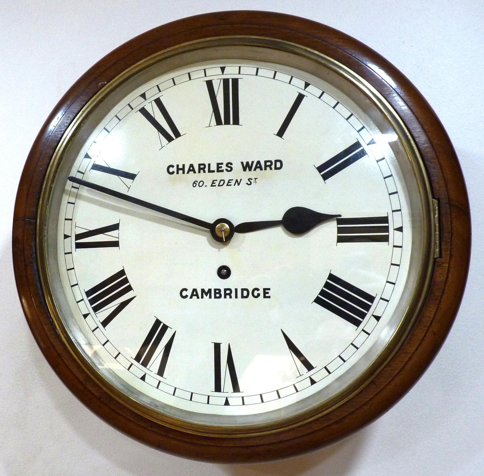 Fabulous 12” English Fusee Dial Timepiece by Charles Ward of Cambridge. 1885 (1 of 5) Fabulous 12” English Fusee Dial Timepiece by Charles Ward of Cambridge. 1885 (1 of 5)