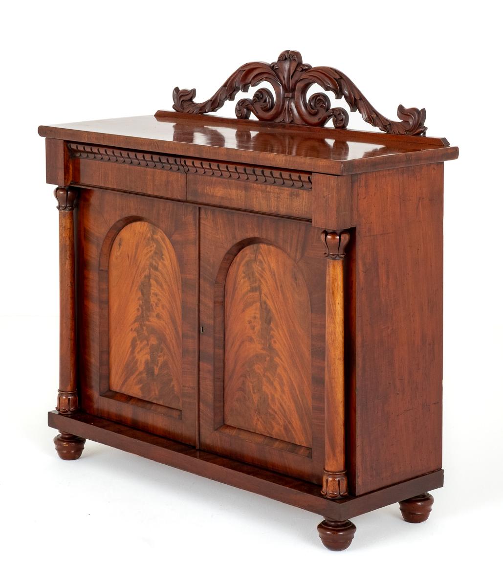 William IV 2 Door Mahogany Side Cabinet (1 of 11)