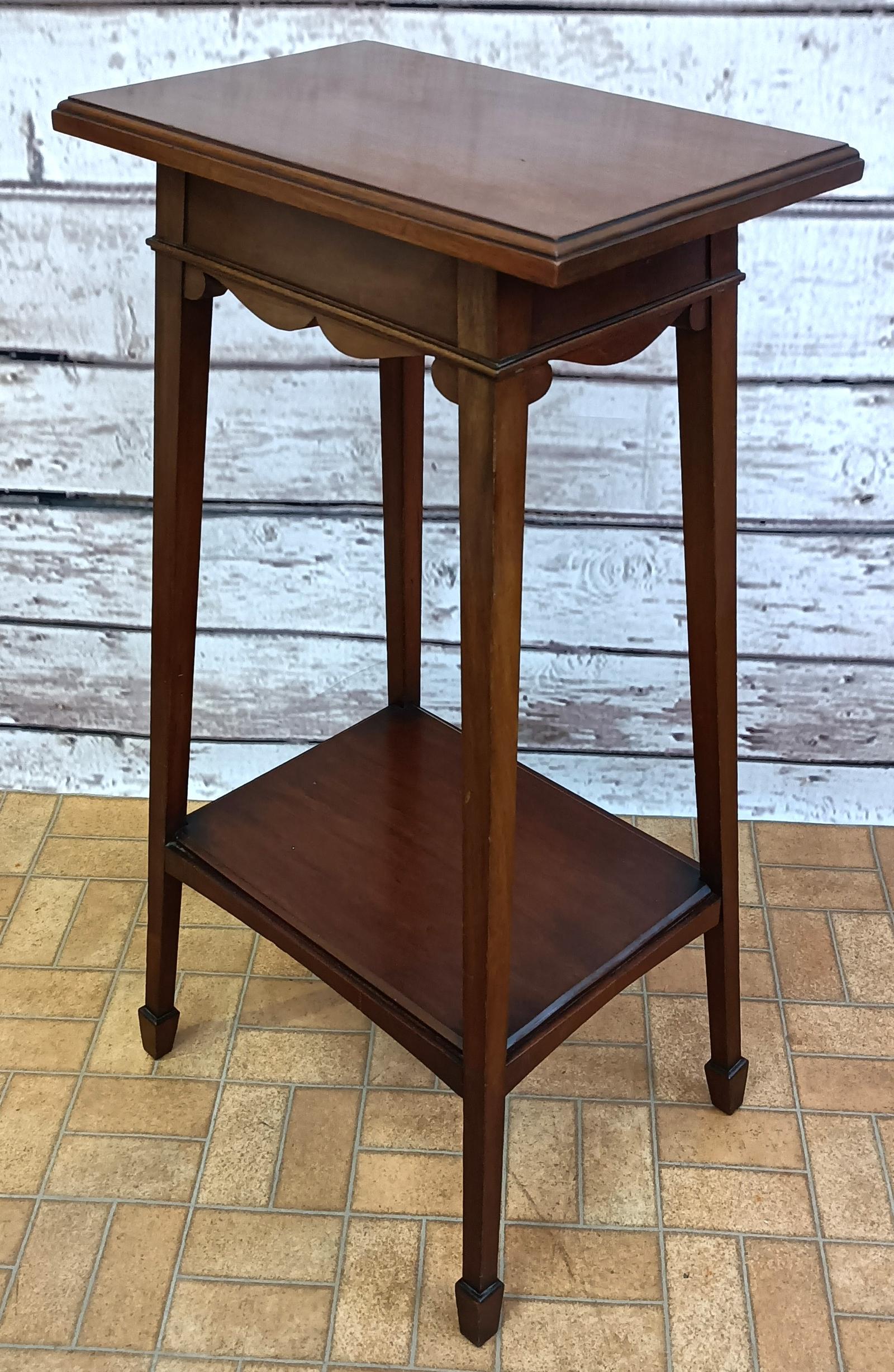 An Edwardian Mahogany Plant Stand (1 of 4)