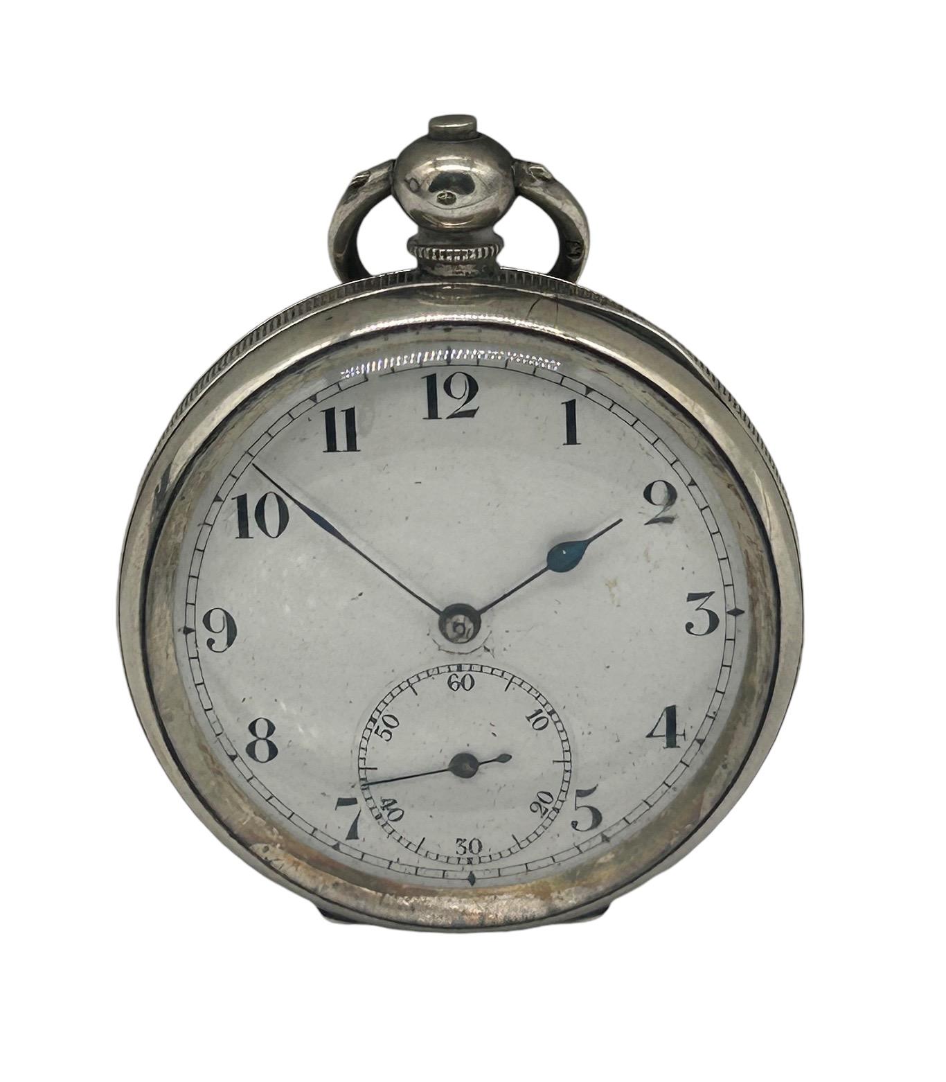 Awesome Antique English Silver Case Open Face Pocket Watch (1 of 7) Awesome Antique English Silver Case Open Face Pocket Watch (1 of 7)