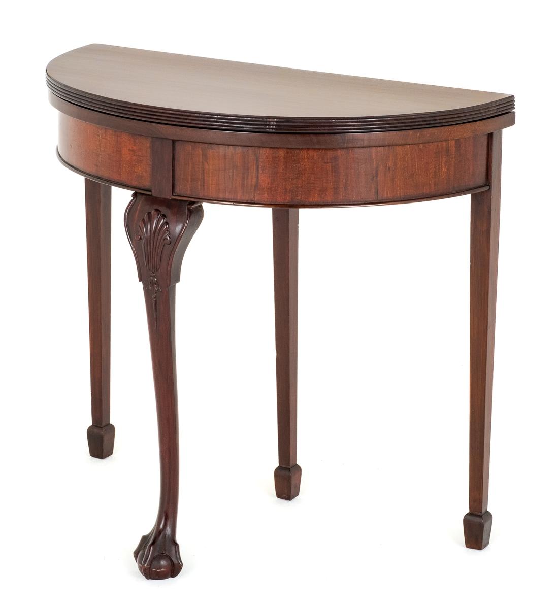 Mahogany Chippendale Style Card Table (1 of 7)