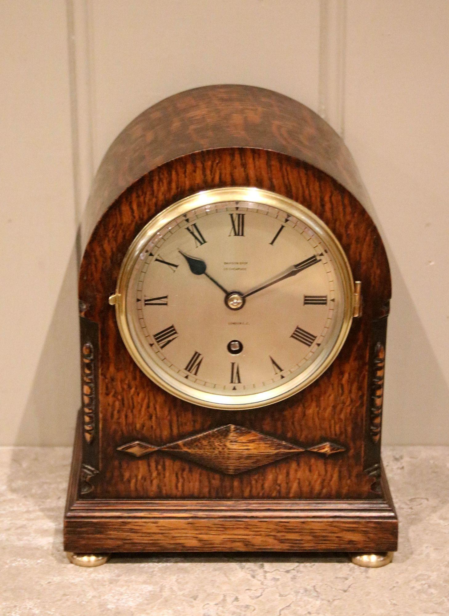 Oak Dome Top Mantel Clock (1 of 11) Oak Dome Top Mantel Clock (1 of 11)